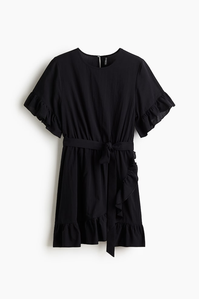 Robe à volants - Noir - 1