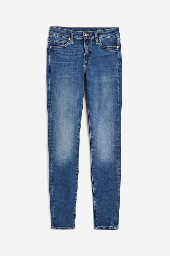 Skinny Regular Ankle Jeans - Denimblå/Sort/Denimblå/Lys denimblå - 2