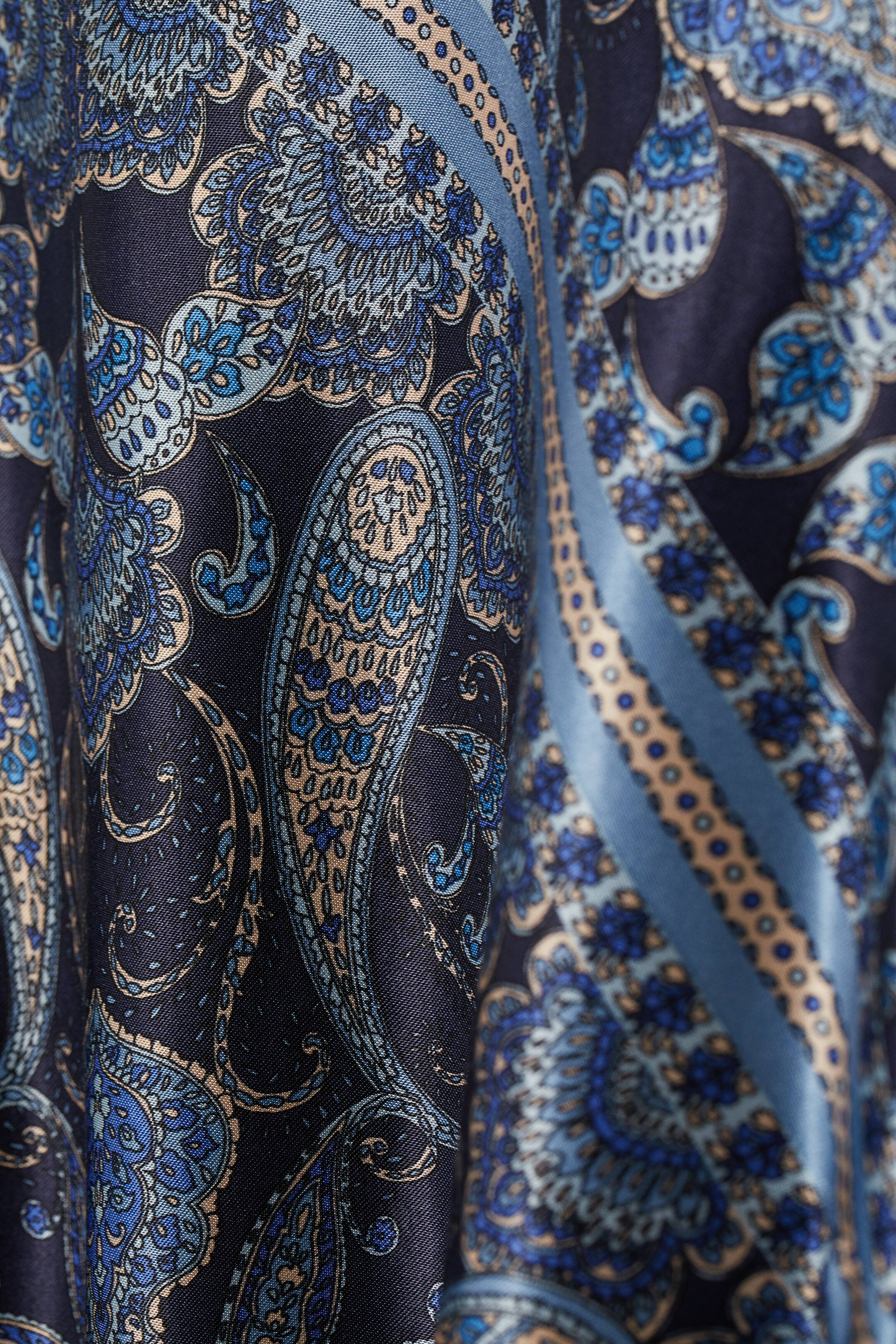 Blouse en viscose imprimé cachemire