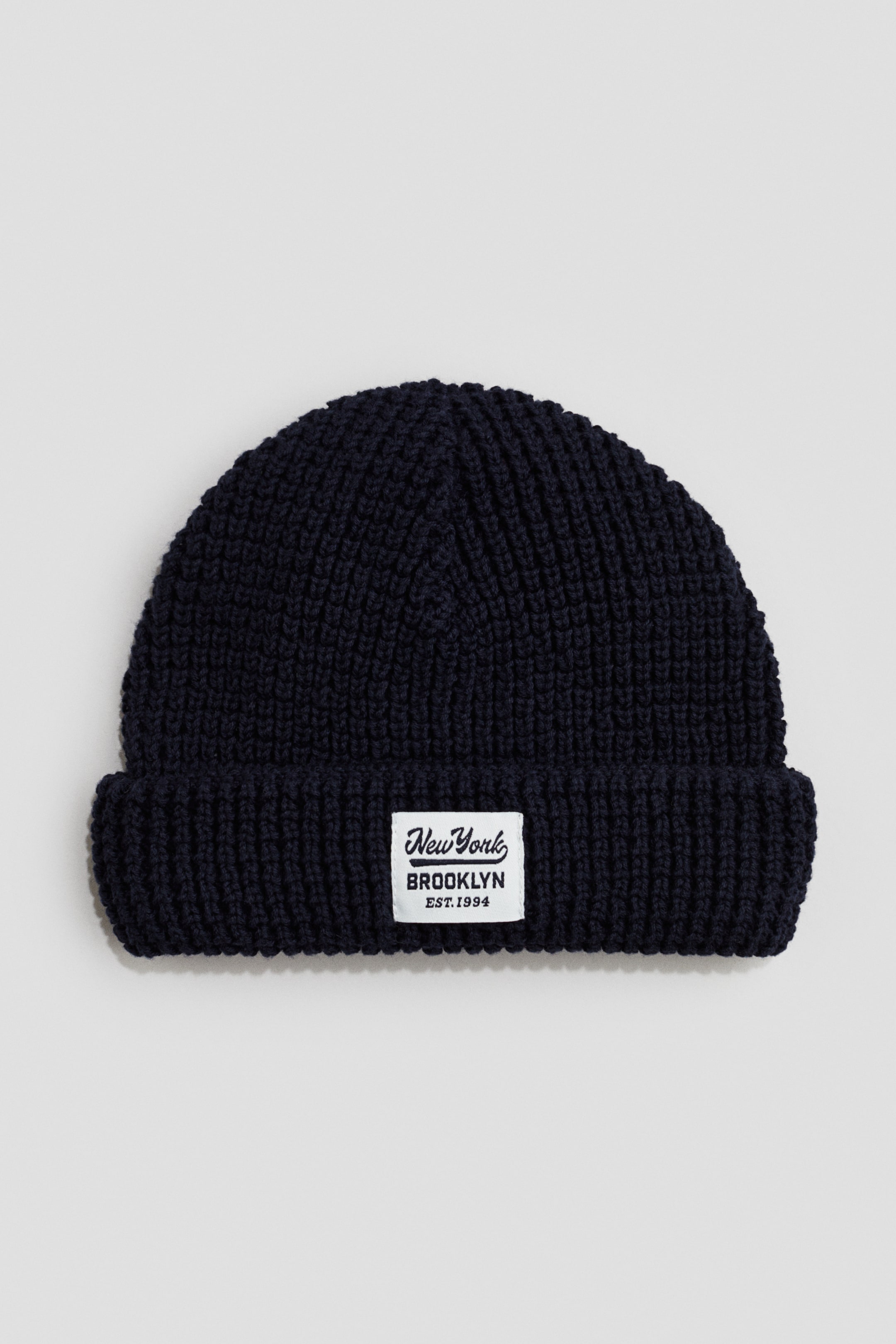 Ampliar la imagen: Gorro en tejido texturizado - Azul marino/Brooklyn - Kids | H&M MX 2