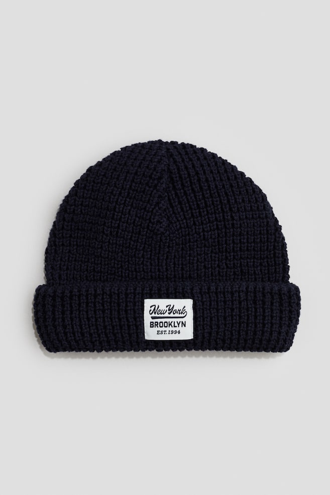 Berretto in maglia strutturata - Blu navy/Brooklyn - 1