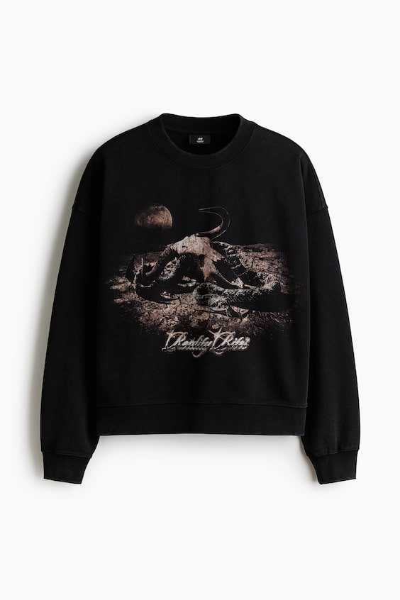 Мужские худи H&M Oversized Sweatshirt