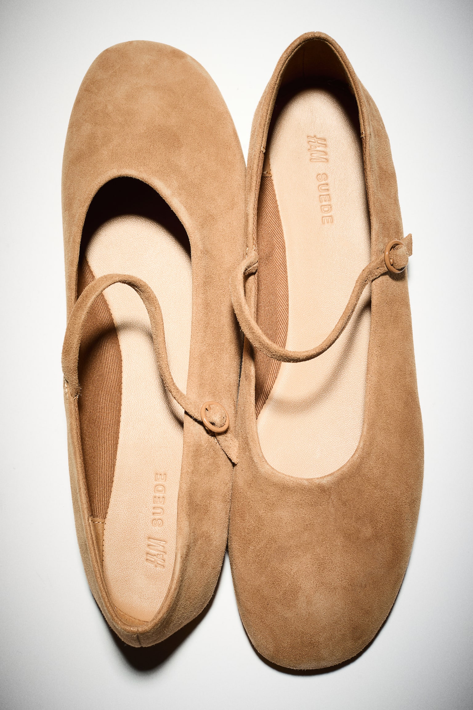 Suede Mary Jane ballet flats - Light brown/Burgundy/Dark khaki green - 1