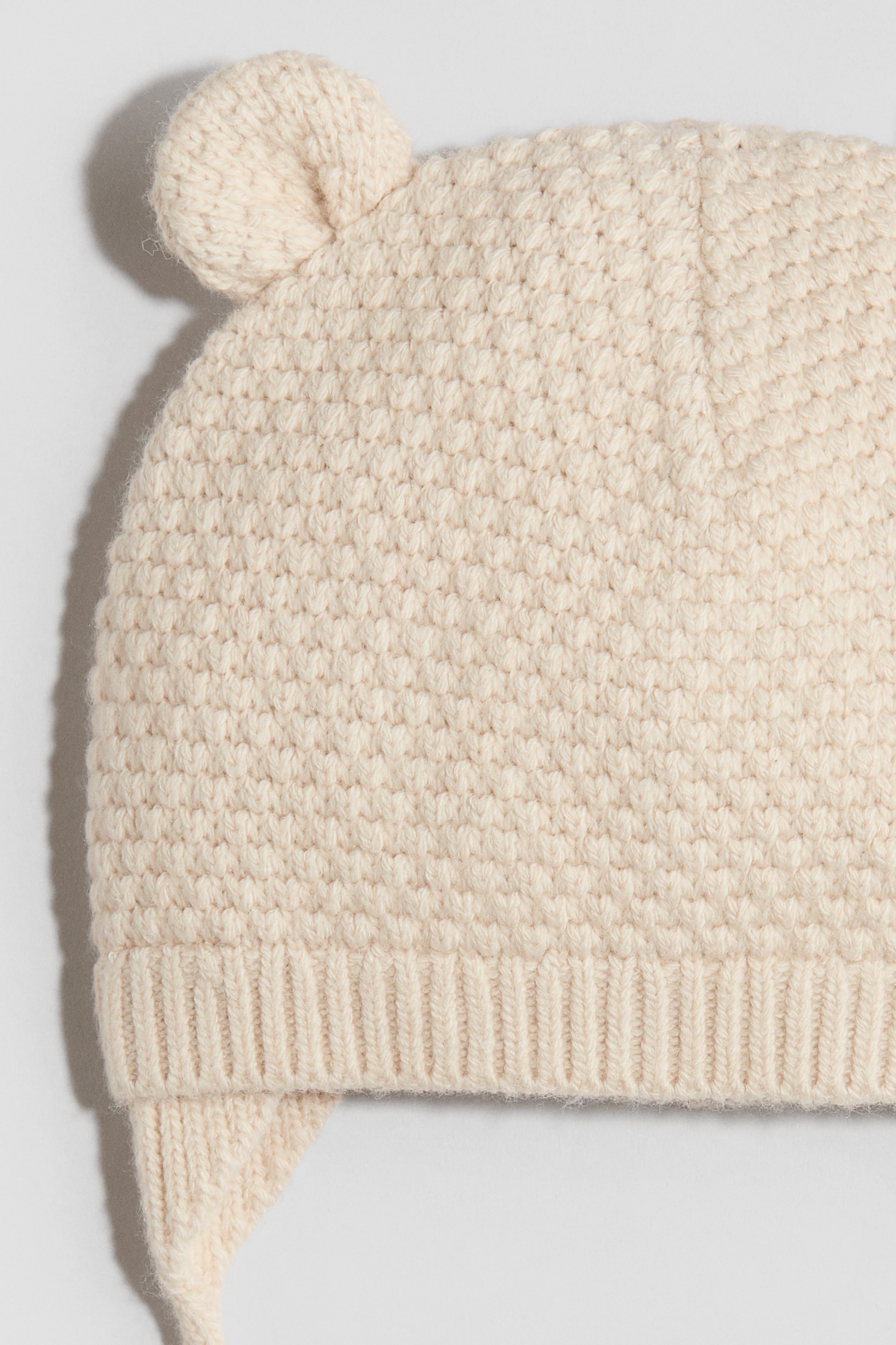 Knit Beanie with Chin Strap