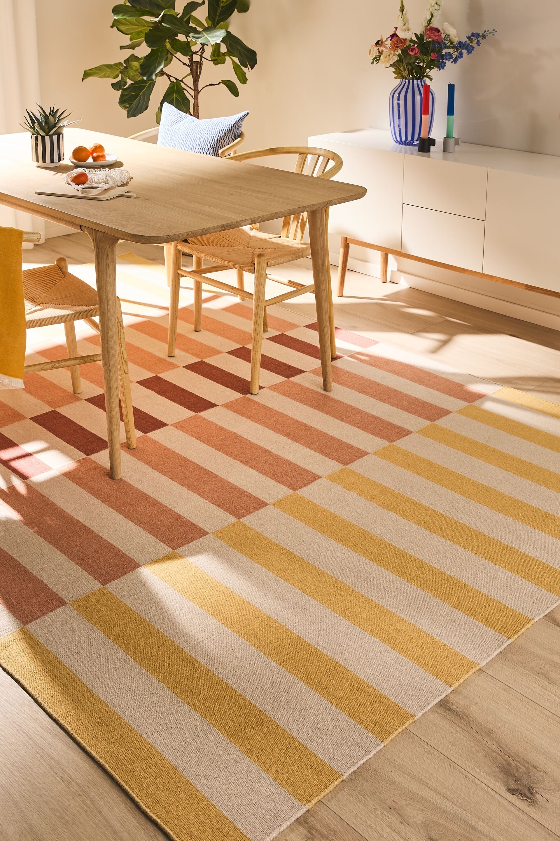 Tapete Plano Judith - Multicolorido/amarelo