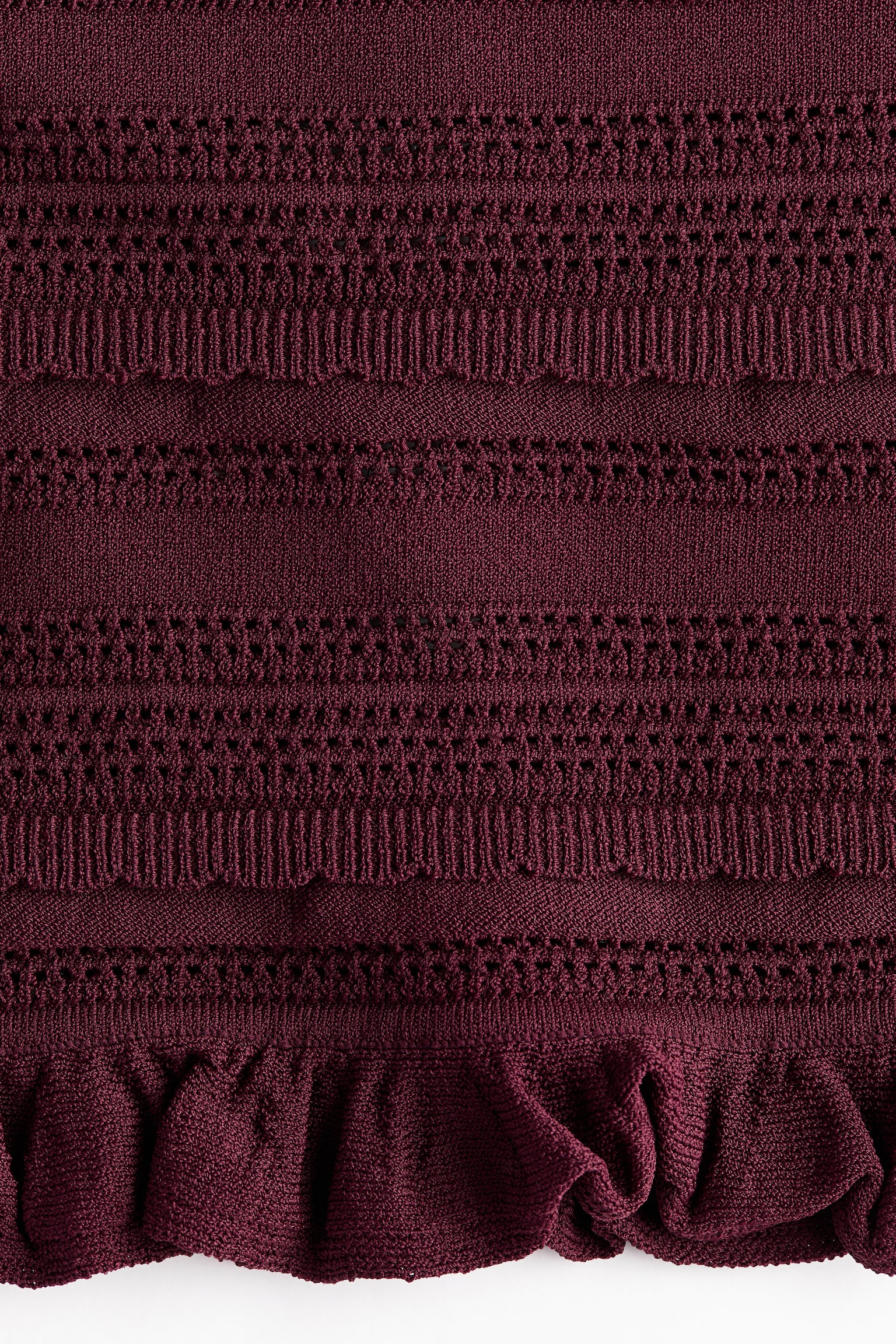 Pointelle-knit bandeau top - 3