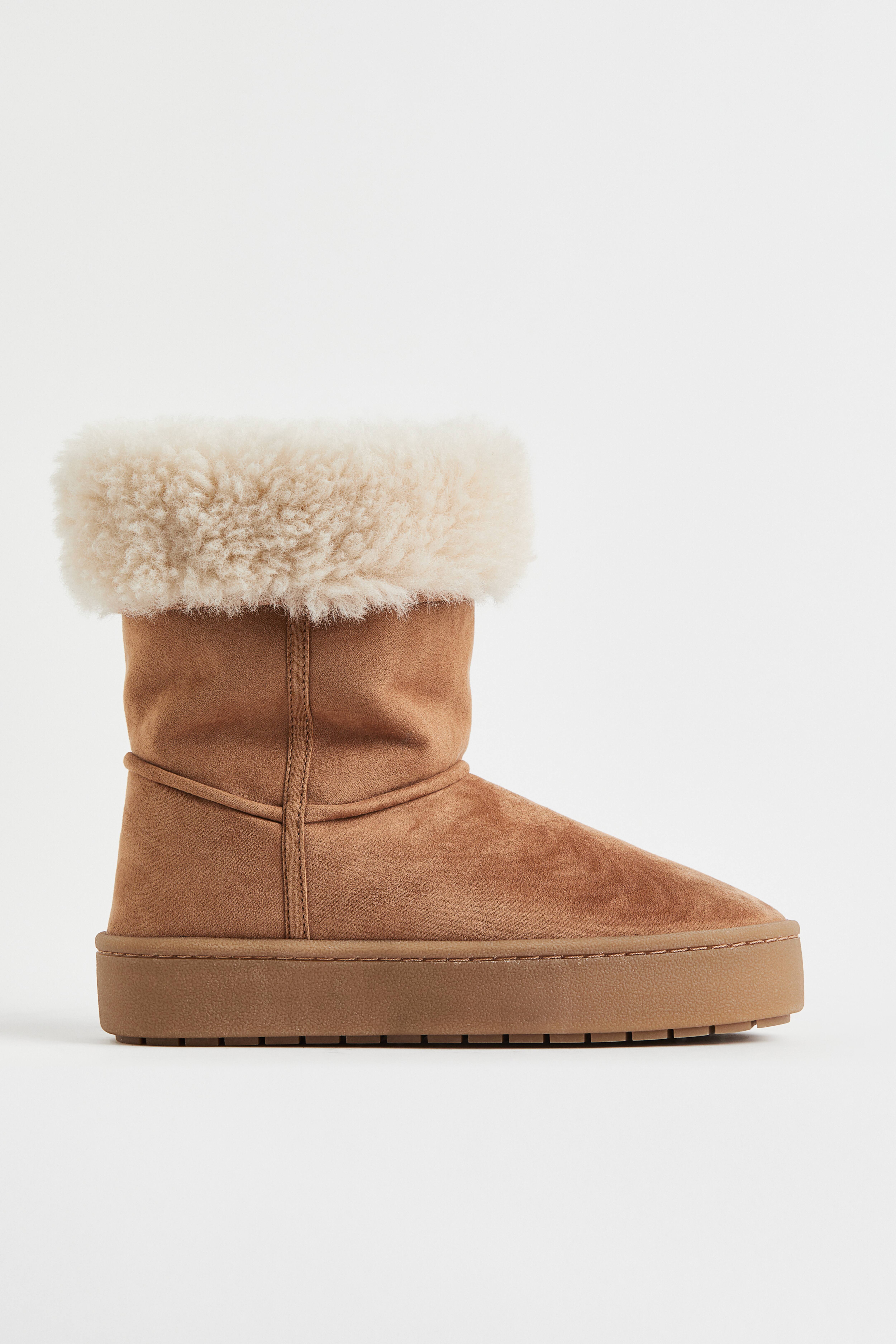 H&m fur lined boots best sale