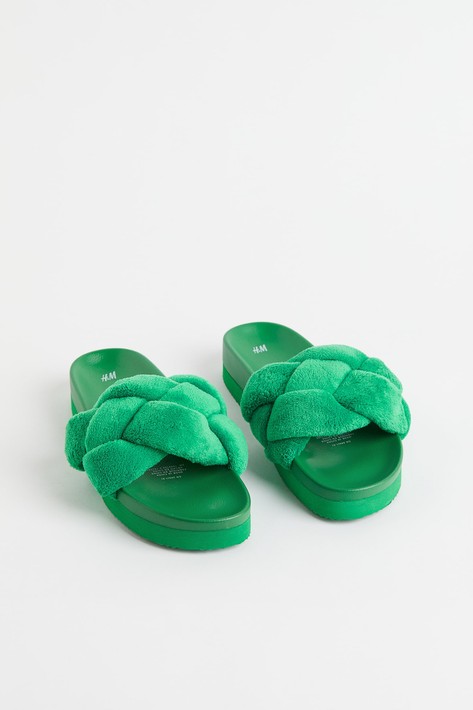 Braided slides - Green - 2