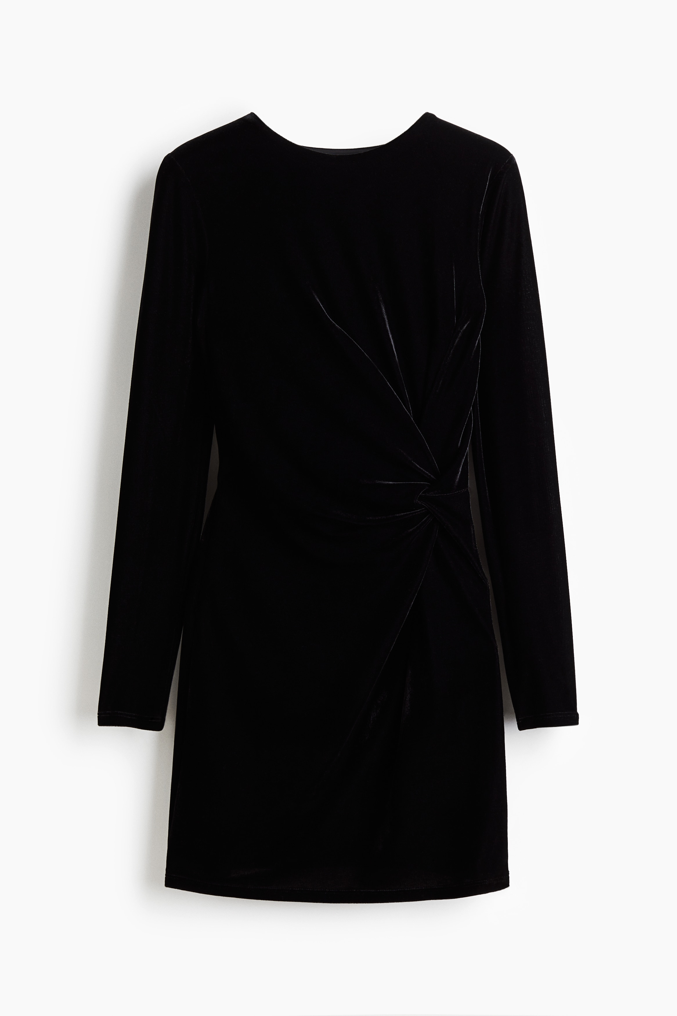 Burgu Detaylı Elbise - Siyah/Koyu yeşil/Siyah/Simli/Koyu kahverengi