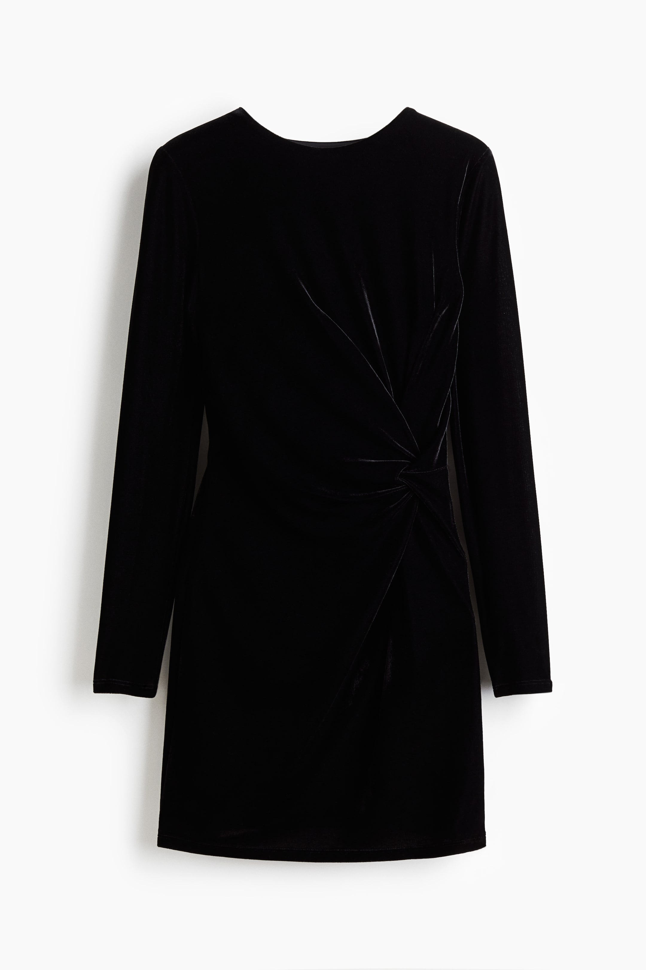 Vezi imaginea mai mare: Rochie cu detaliu răsucit - Negru | H&M RO 5