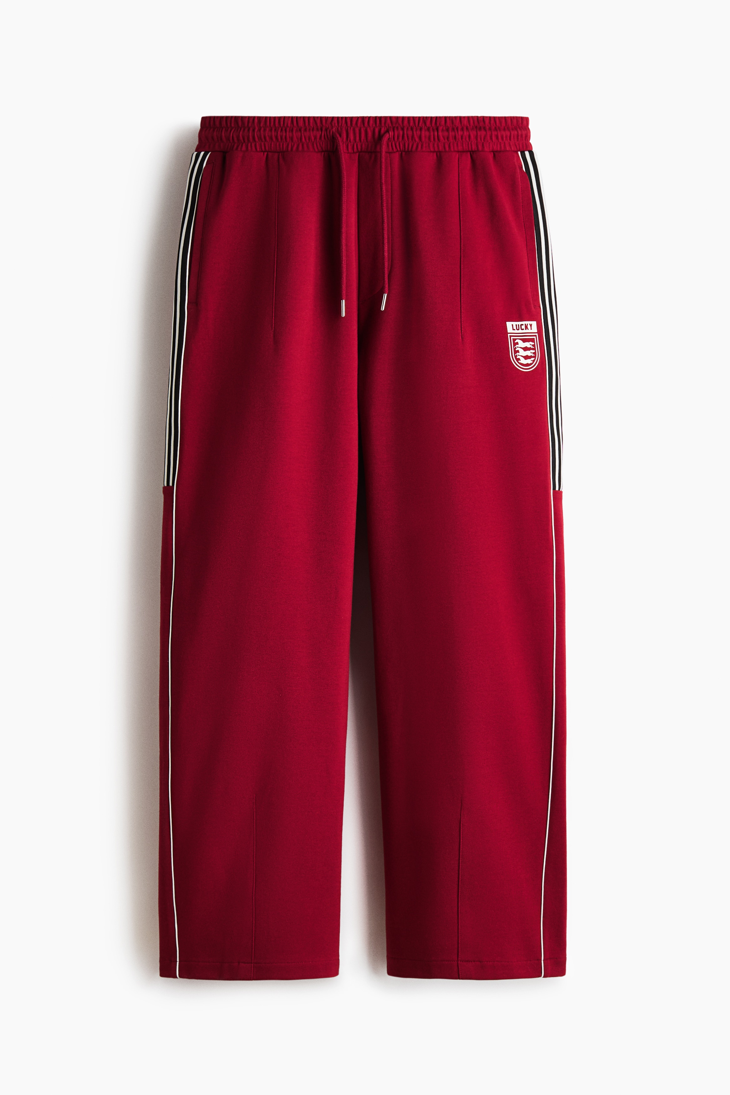 Loose Fit Joggers - Red/Lucky/Black/Lucky