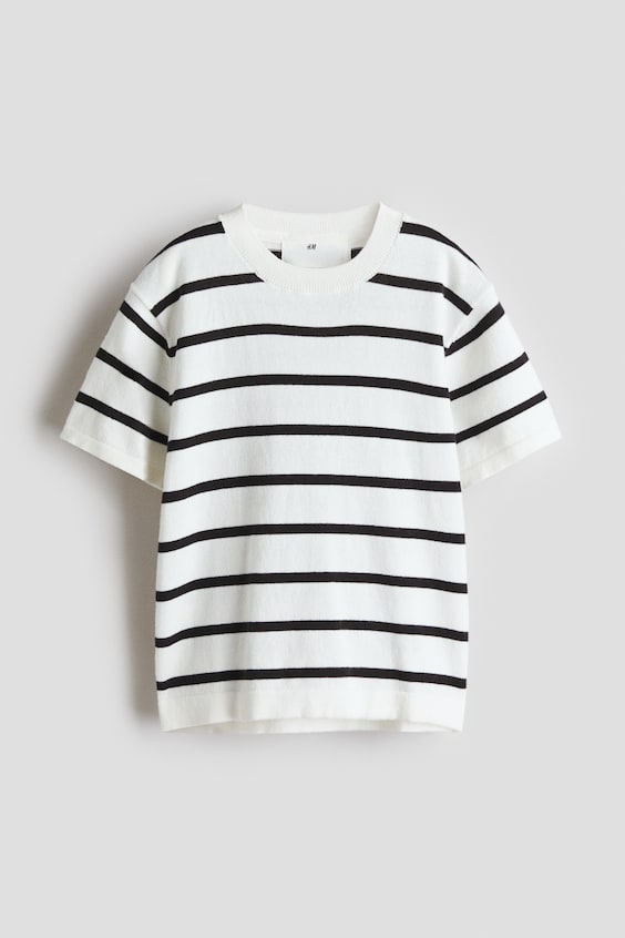 Детские футболки H&M Fine-Knit Cotton T-Shirt