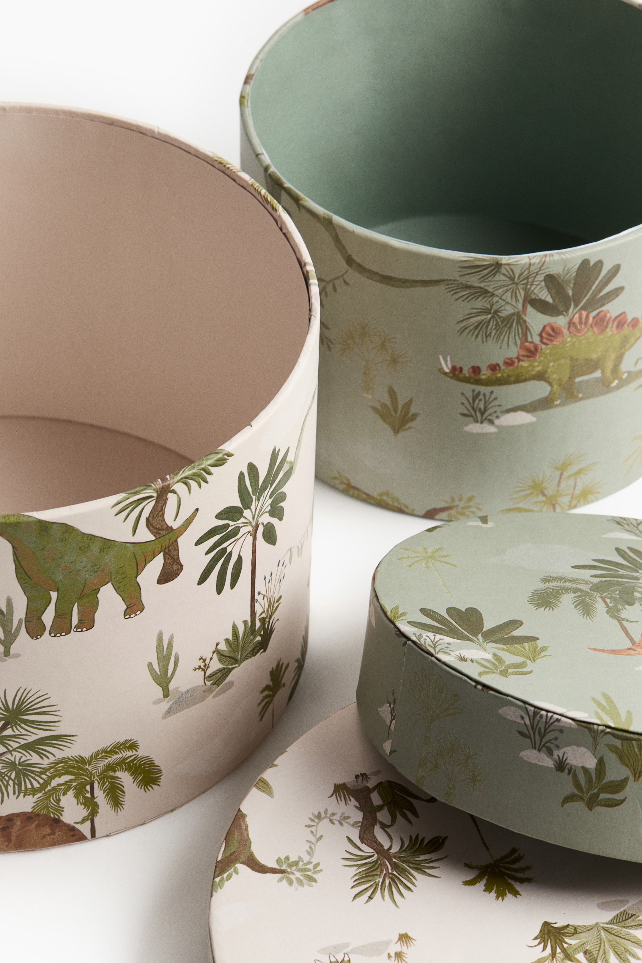 View larger image: 2-piece storage box set - Green/Dinosaurs | H&M GB 4
