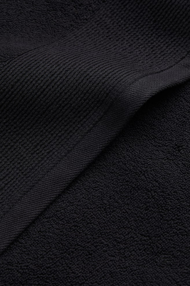 Handtuch aus Baumwollfrottee - Schwarz/Weiß/Orange - 4