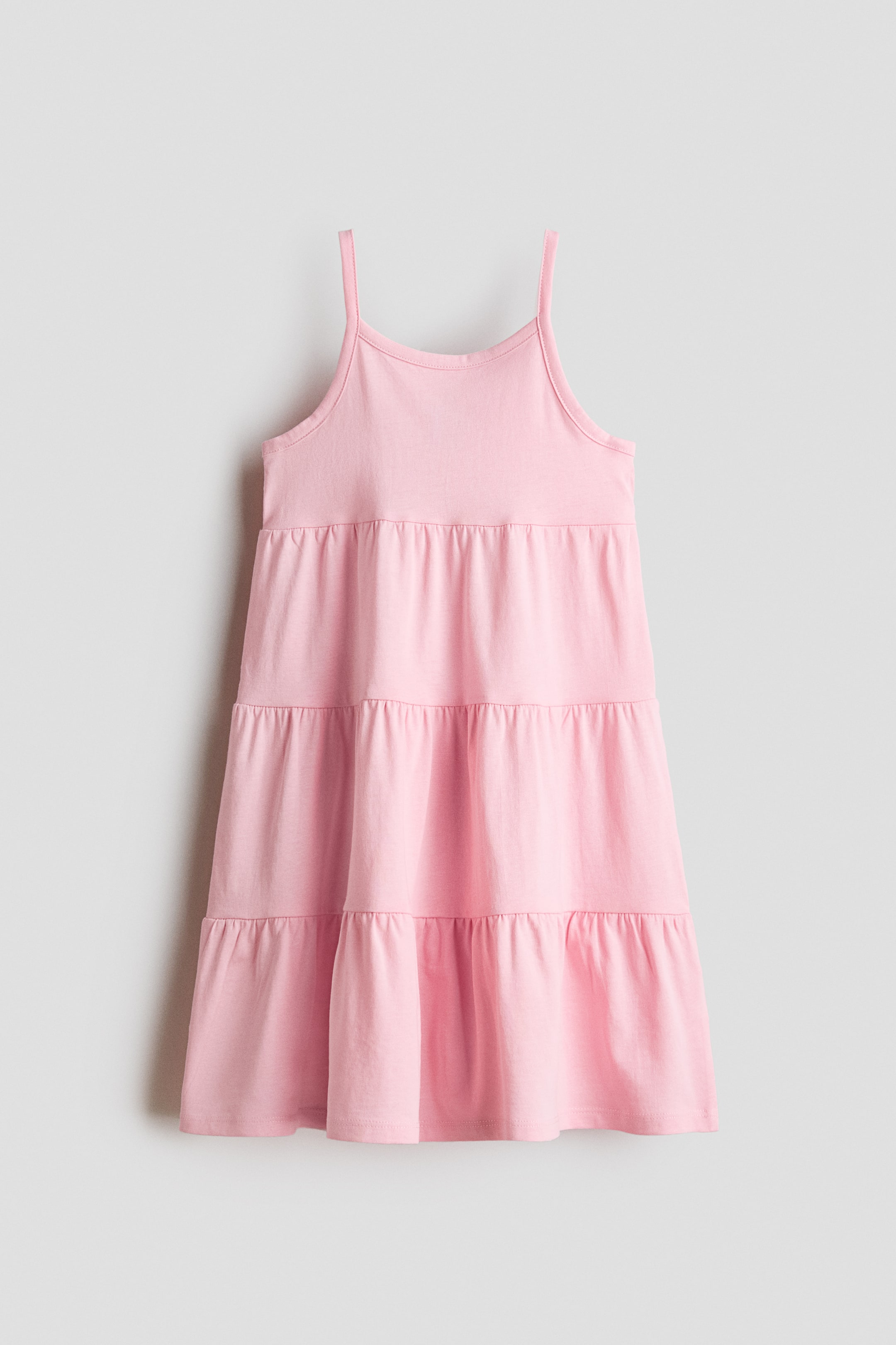 Grotere afbeelding bekijken: Katoenen strokenjurk - Lichtroze - KINDEREN | H&M NL 1