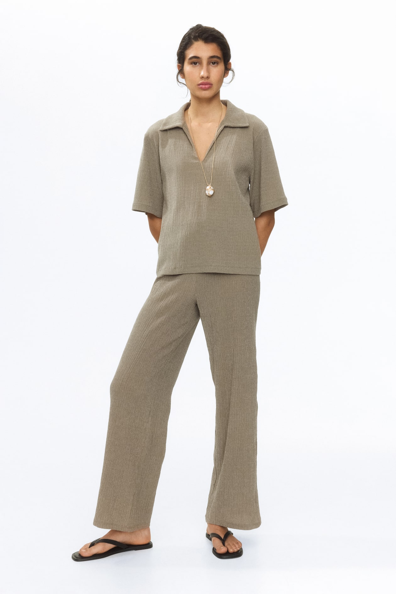 Crinkled Polo Shirt - image 5