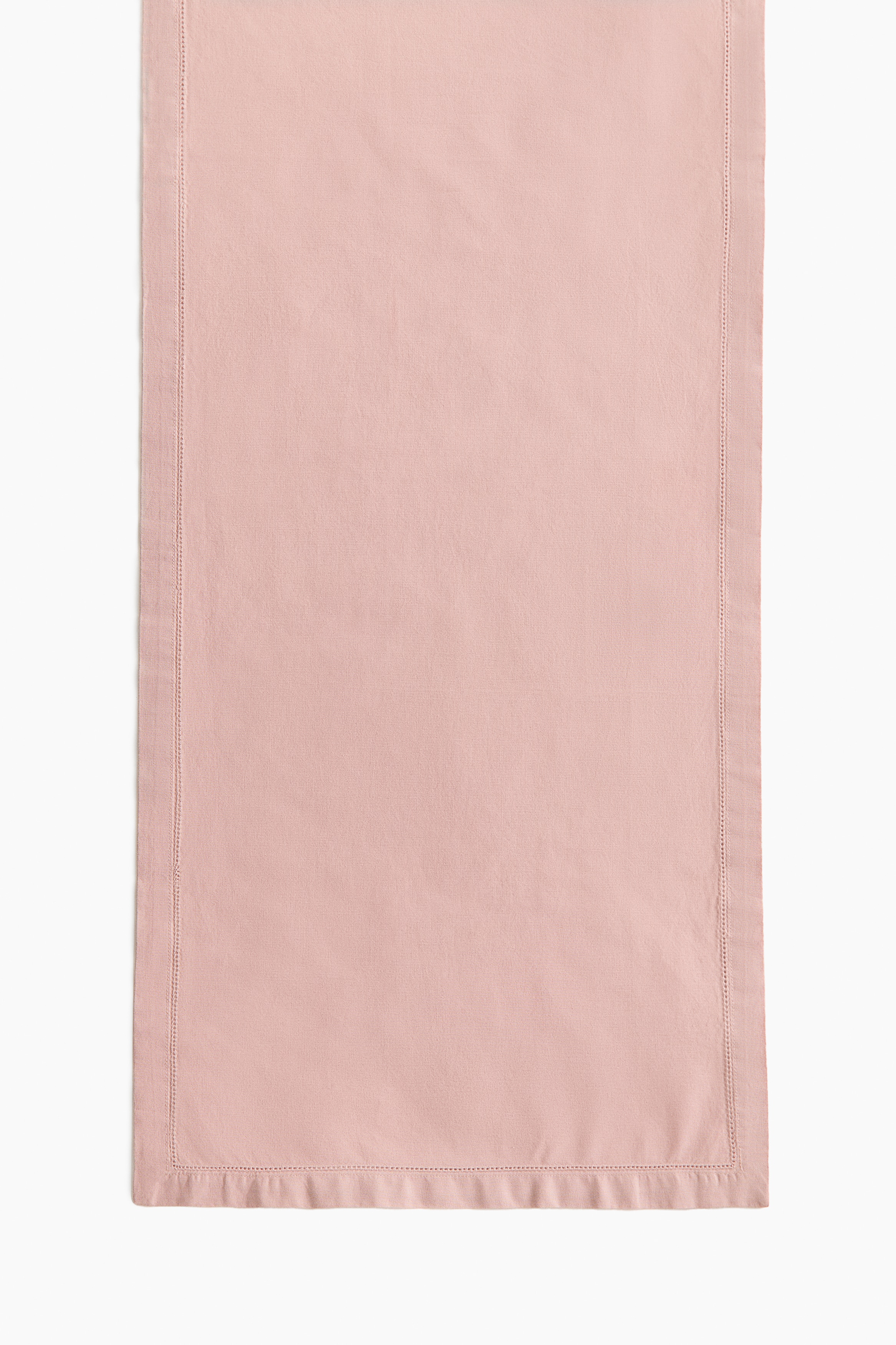 コットンテーブルランナー - ライトピンク/ライトベージュ/ライトカーキグリーン/ホワイト