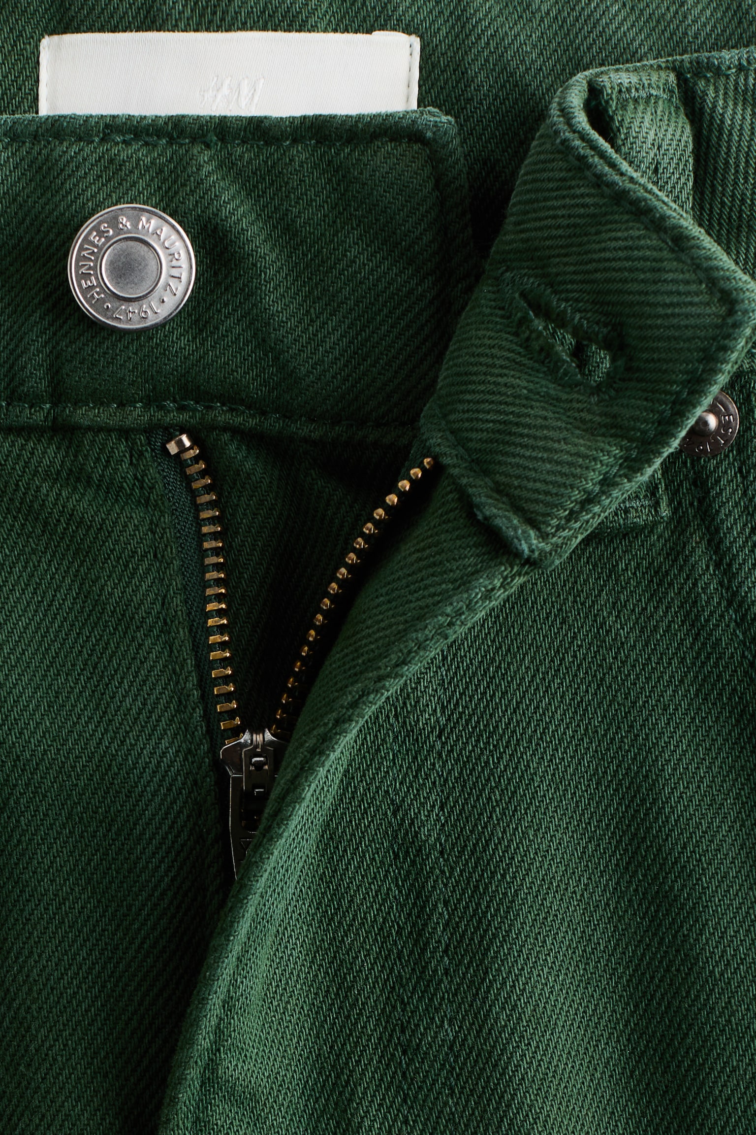 Wide High Jeans - Mørkegrøn - 6