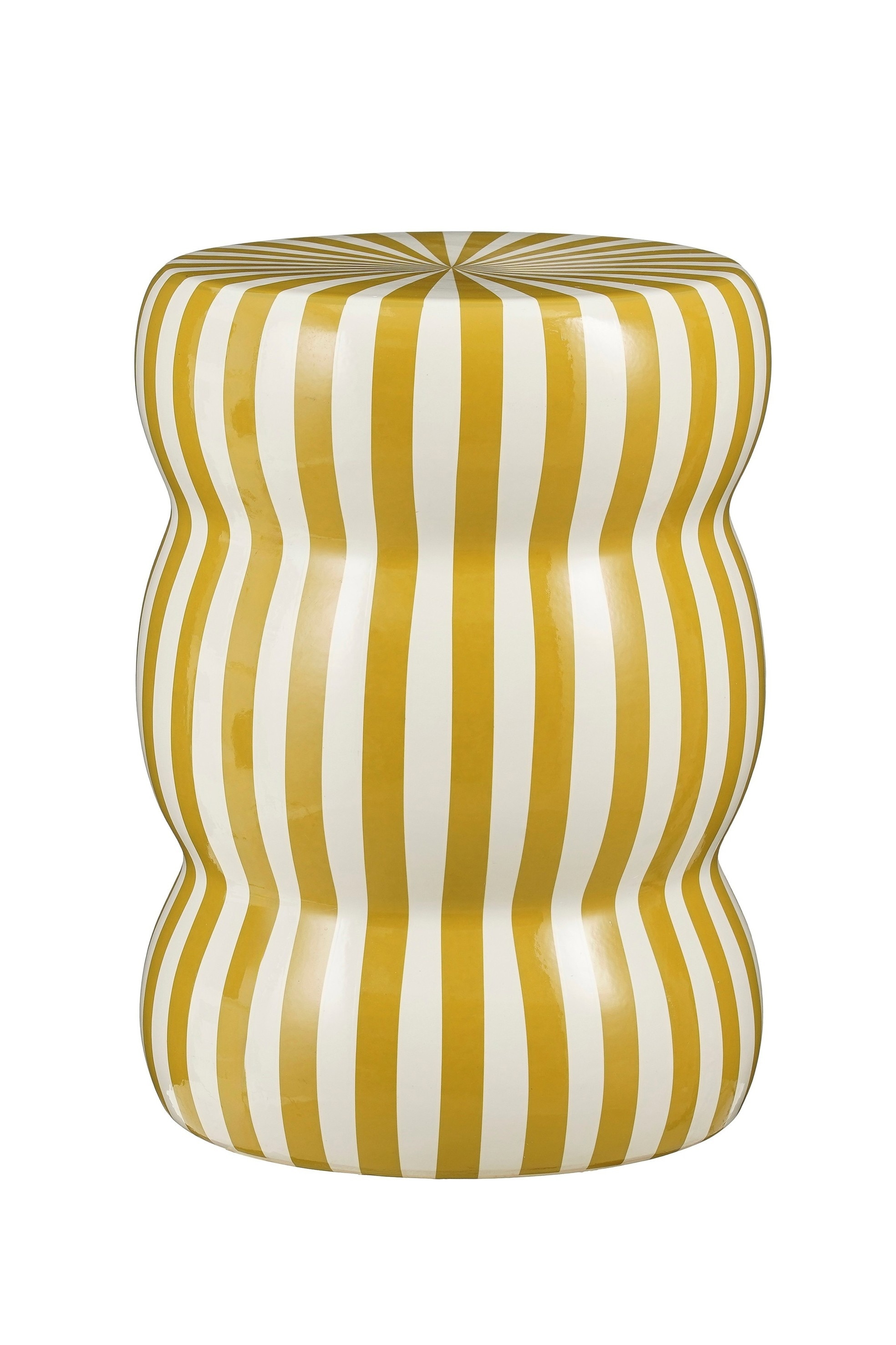 Mica Decorations - Table D'appoint En Céramique - Crème, Ocre