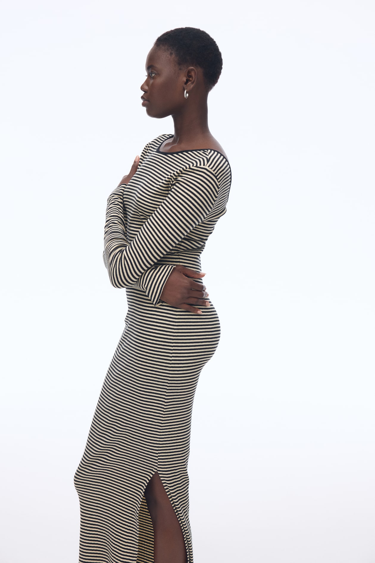 Ribbed Scoop-Back Dress - image 4