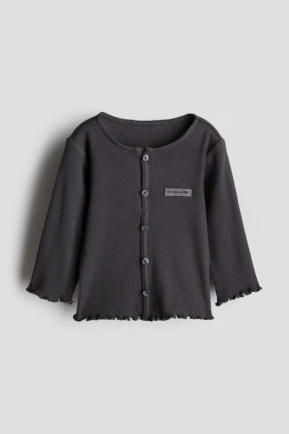 Детские топы H&M Button-Detail Jersey Top