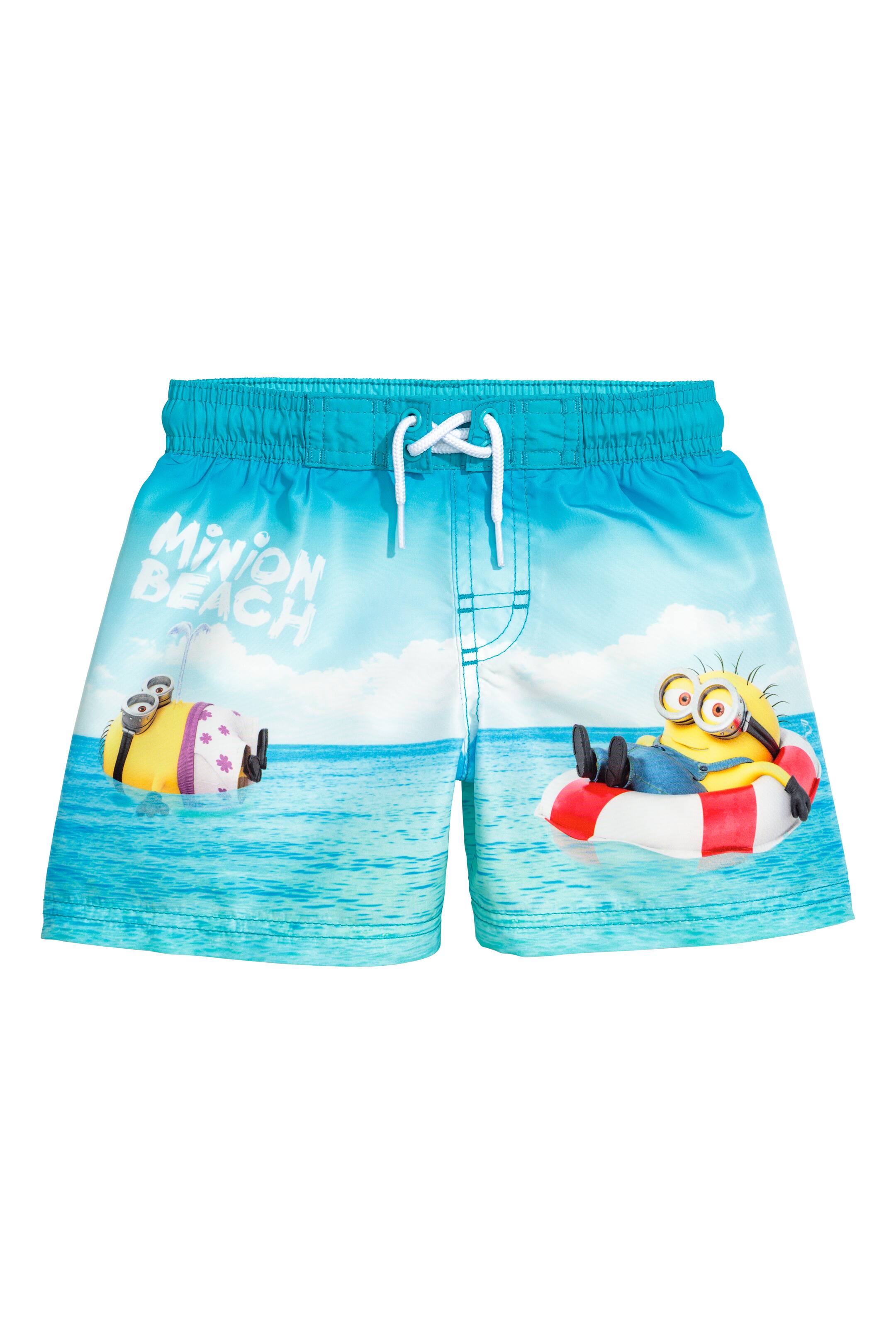 View larger image: Swim shorts - Turquoise/Minions - Kids | H&M GB 1