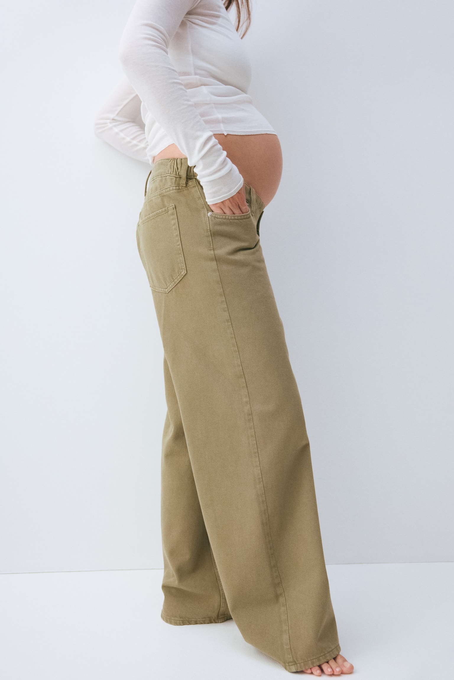 MAMA Wide Low Jeans - 3