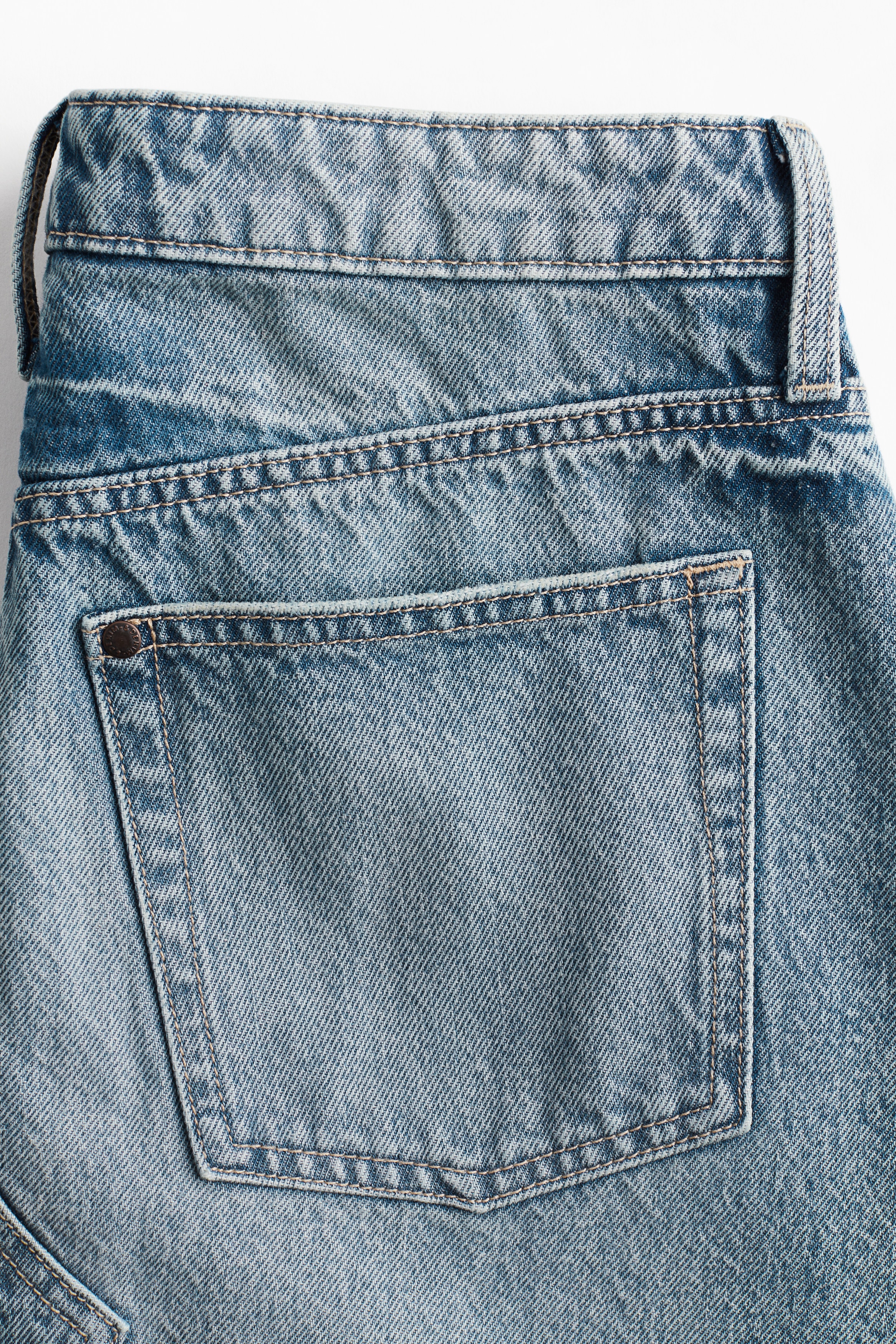 A-line denim skirt