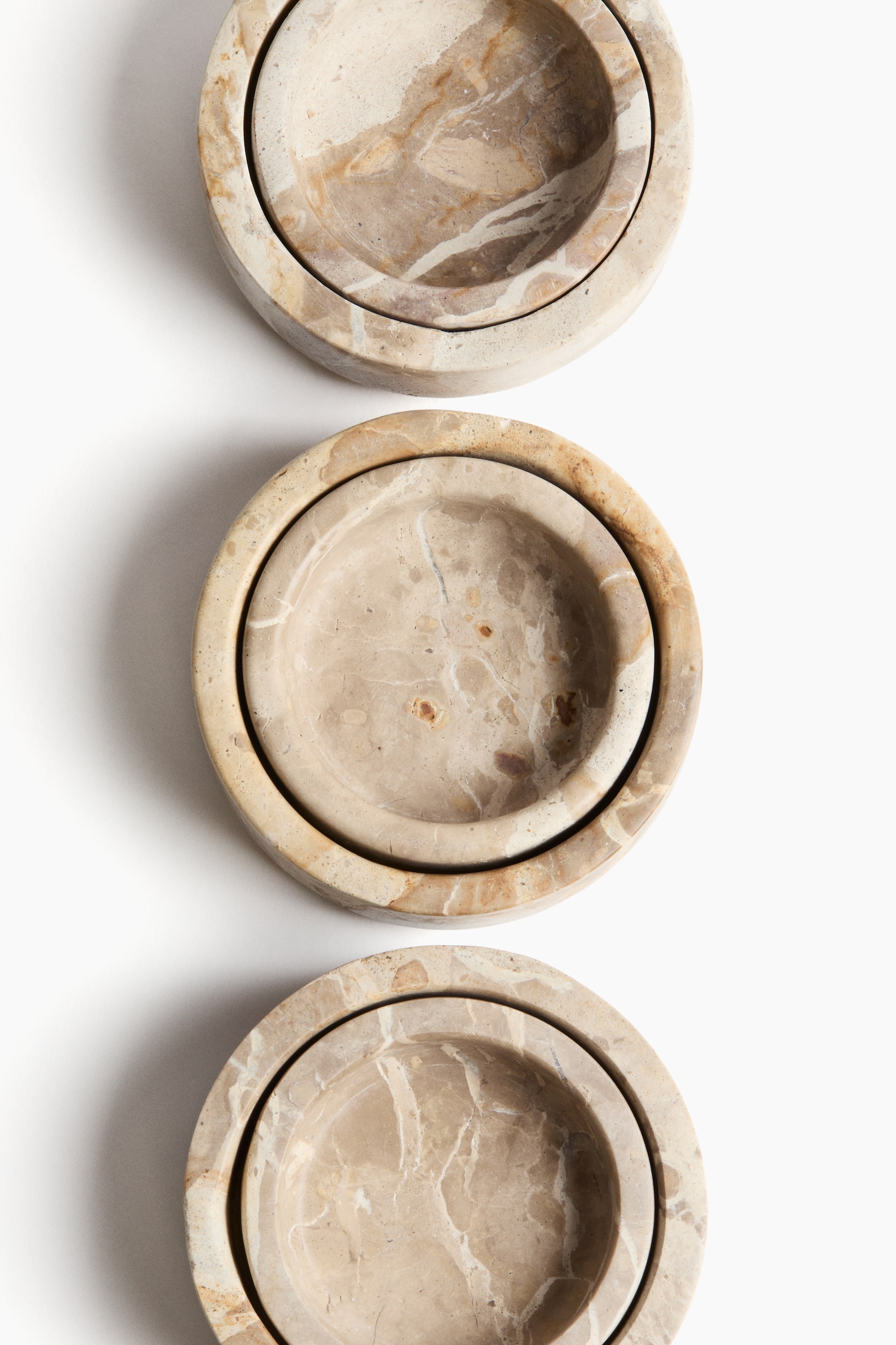 Ver imagen más grande: Pack de 2 cuencos de mármol - Beige - HOME | H&M ES 4