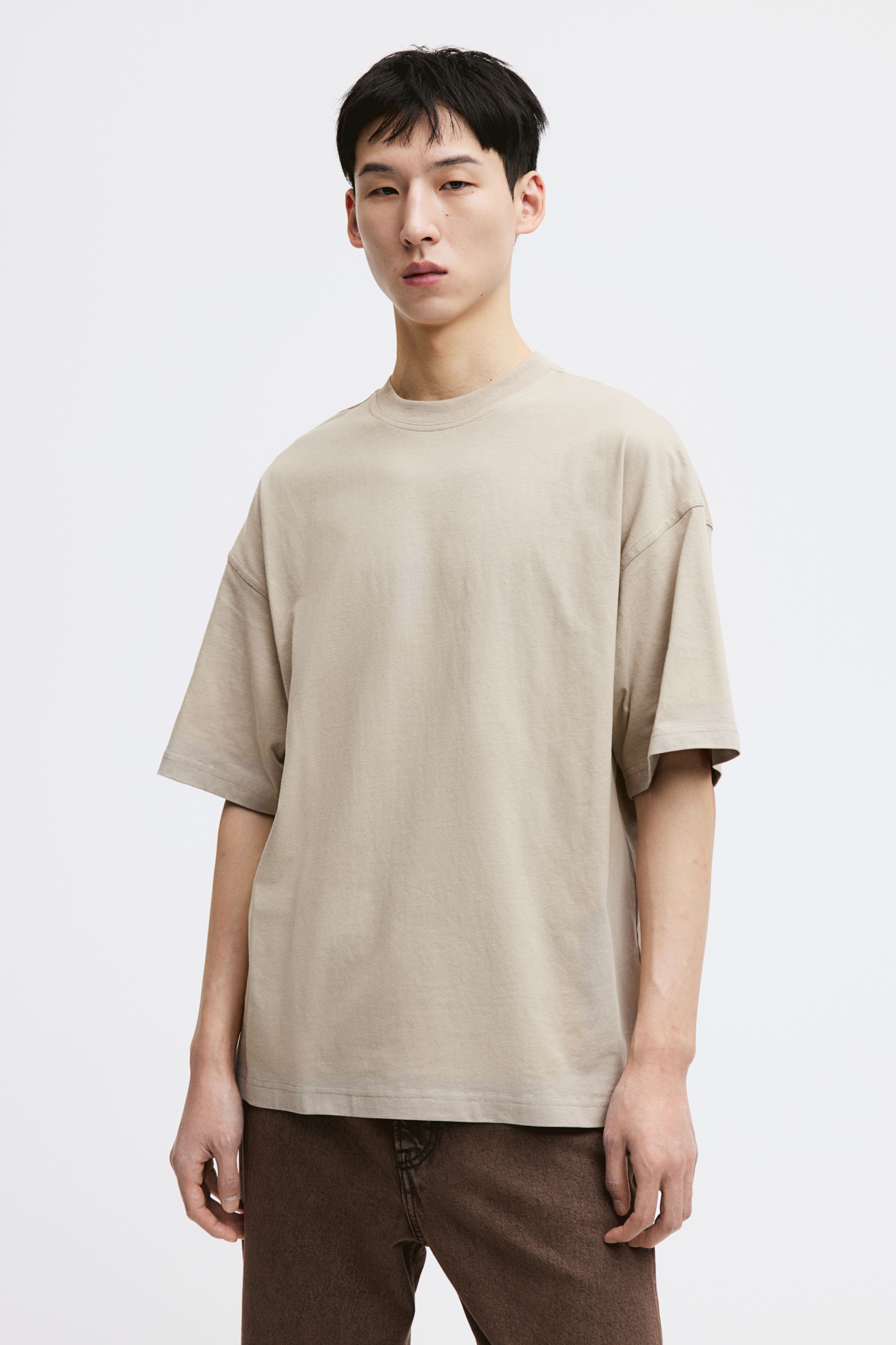 Camiseta fashion oversize h&m