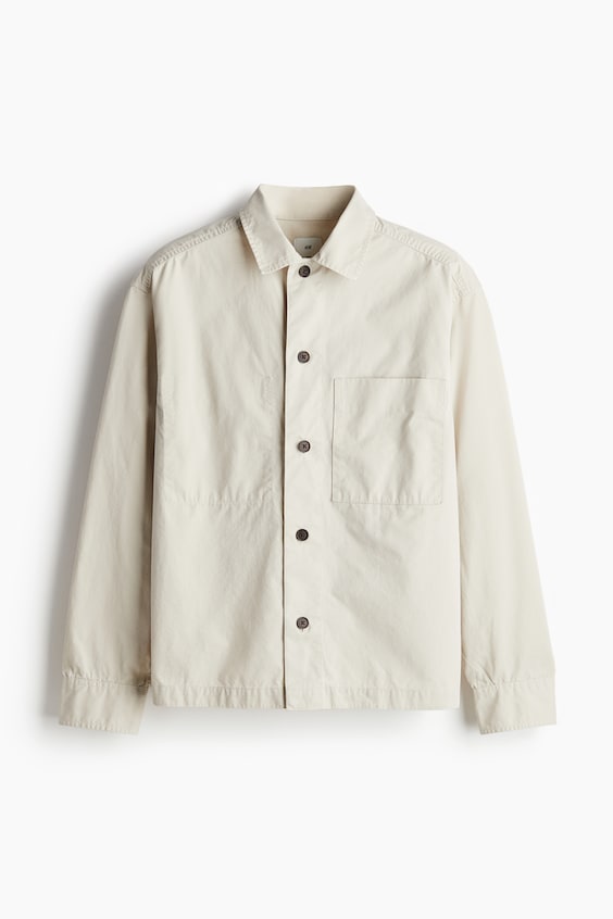 Мужские топы H&M Regular Fit Twill Overshirt