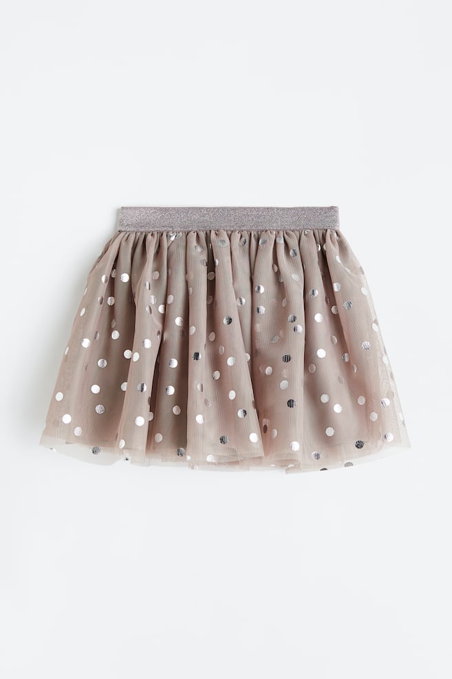 Glittery tulle skirt - Greige/Spotted/Pink/Striped/Light blue/Spotted/Powder pink/dc/dc - 1