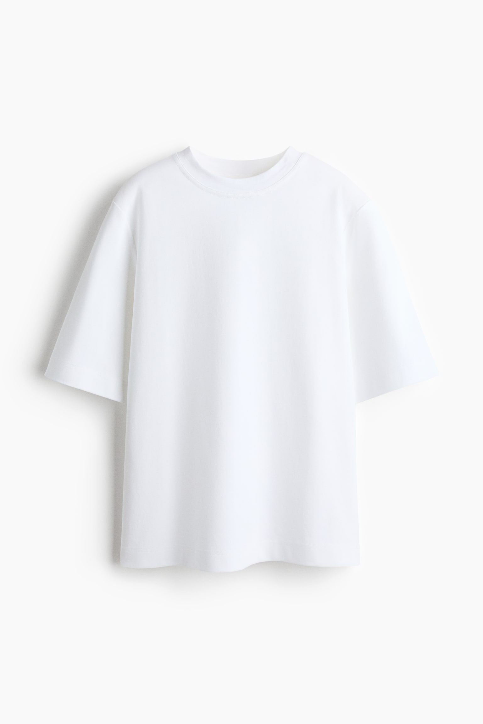 T-shirt en coton pima - Blanc/Noir - 1