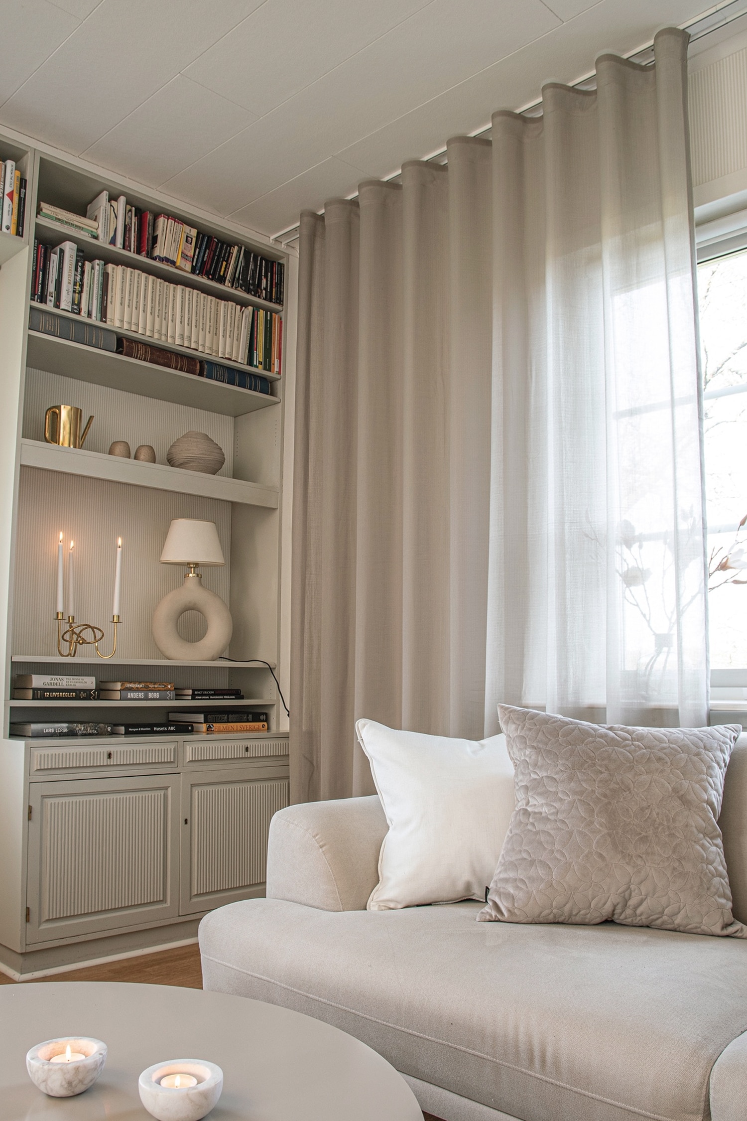 1 Pezzo Ampia Tenda Vilja - Beige