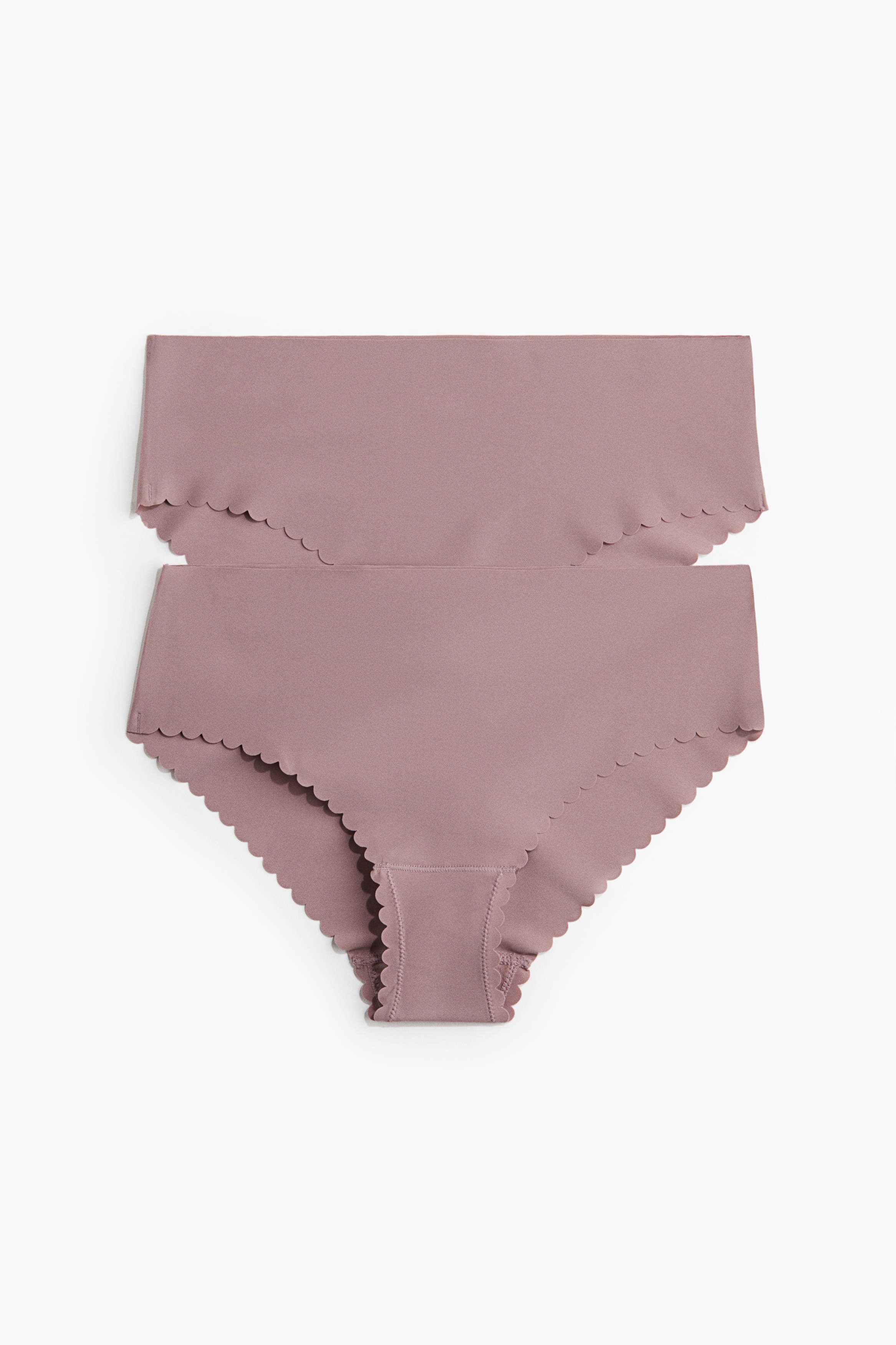 2-pack invisible hipster briefs - Old rose/Dark grey/Light grey-green/Beige/Black