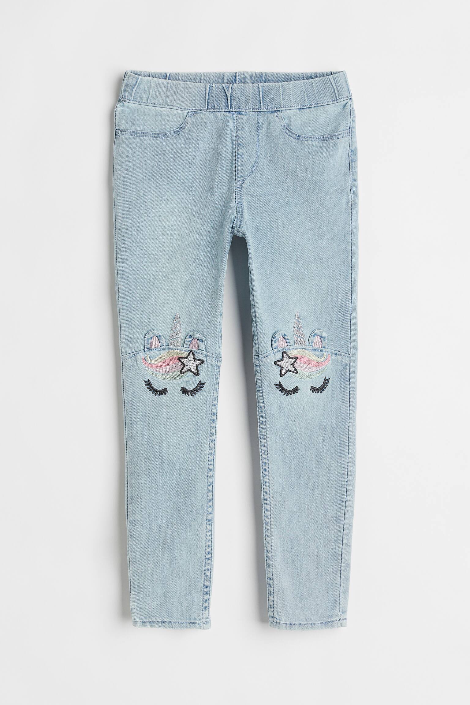 Denim Leggings - Light denim blue/Unicorn/Denim blue/Unicorns - 1