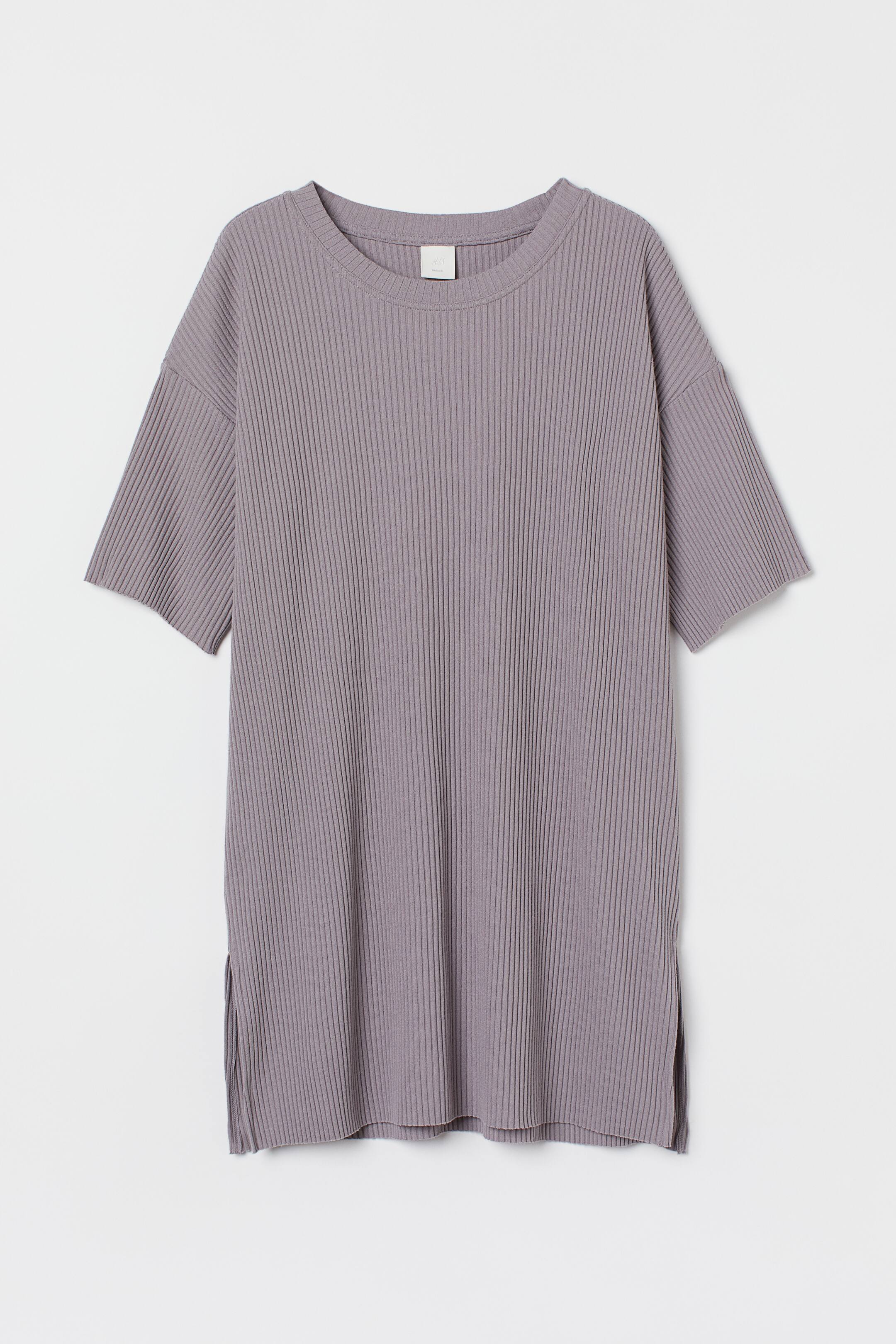 T-shirt River Island Gris Manches Courtes Coton Stretch - Taille UK M (homme)