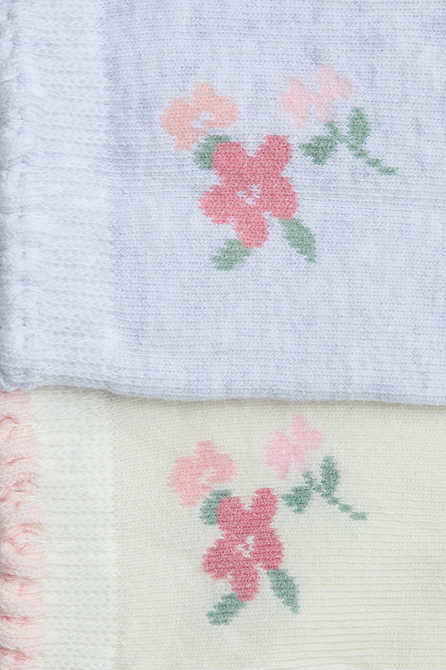 7 paar sokken - Roomwit/bloemen/Lichtroze/eenhoorn/Roze/eenhoorns/Lichtblauw/vlinders/Wit/beren/Lichtroze/aardbeien/Roomwit/bloemen/Wit/dagen van de week/Lichtroze/lichtgroen/Roze/rood/bloemen - 3