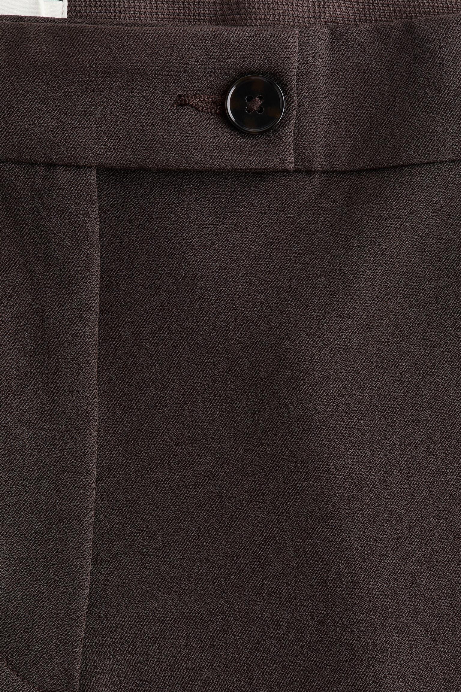 מכנסיים עם רגל בגזרת בוטקאט באורך הקרסול - חום כהה/שחור/בז' בהיר - 5