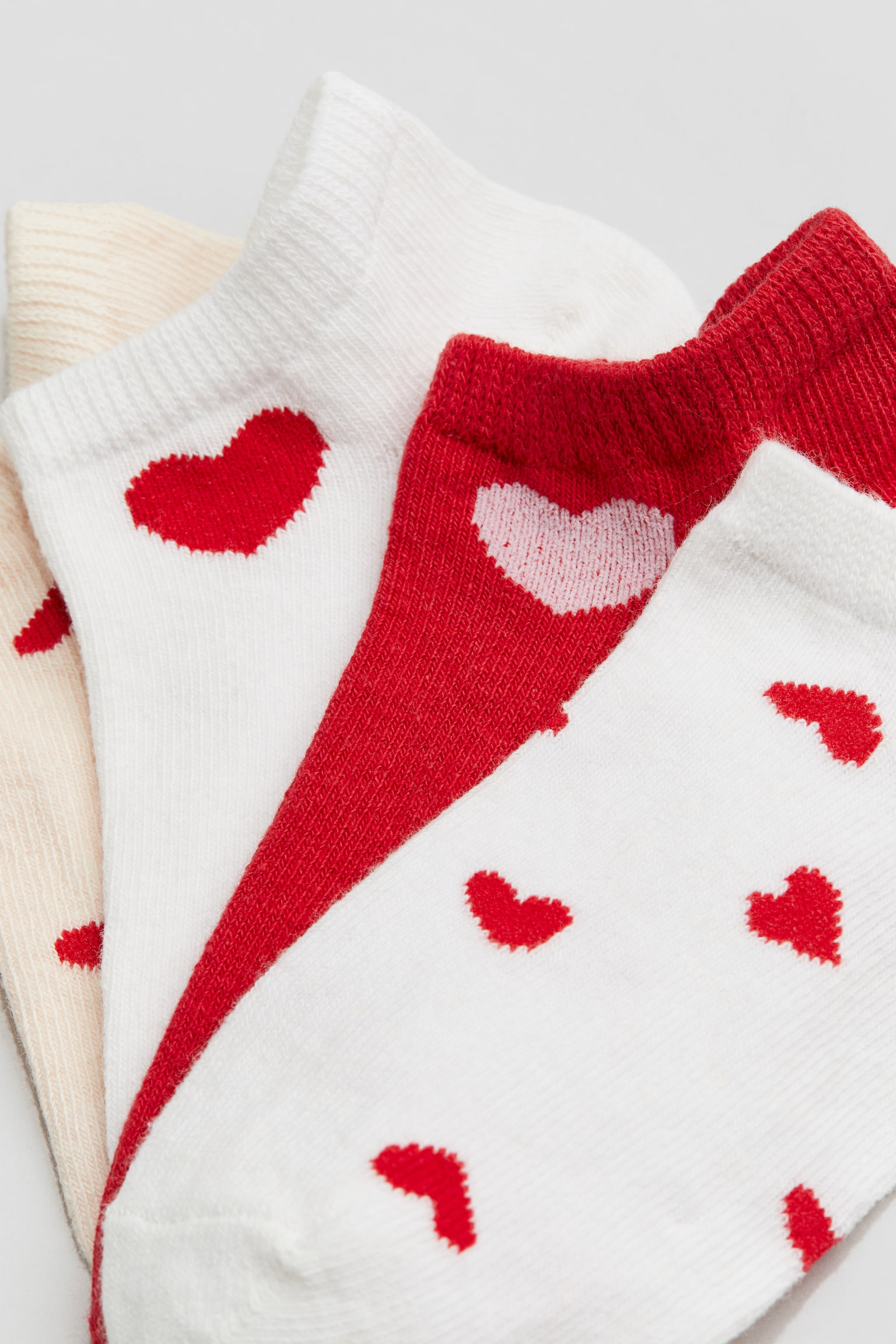 7-pack trainer socks - Red/Hearts/Light pink/Strawberries - 3