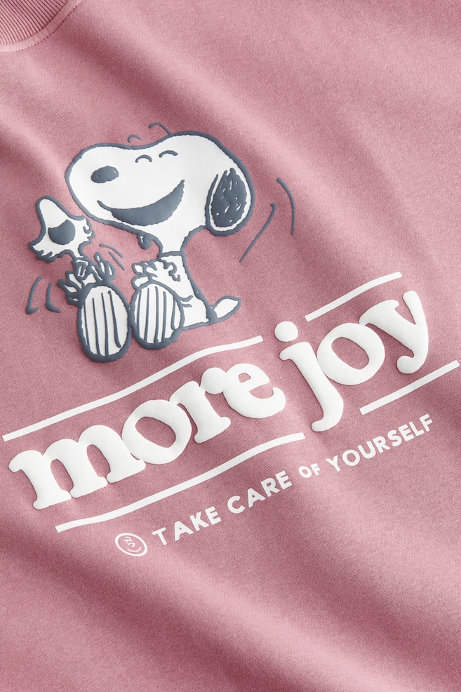 Oversized printed sweatshirt - Dusty pink/Snoopy/White/Formula 1/Cream/Mickey Mouse/Navy blue/Oxford University/dc/dc/dc/dc - 2