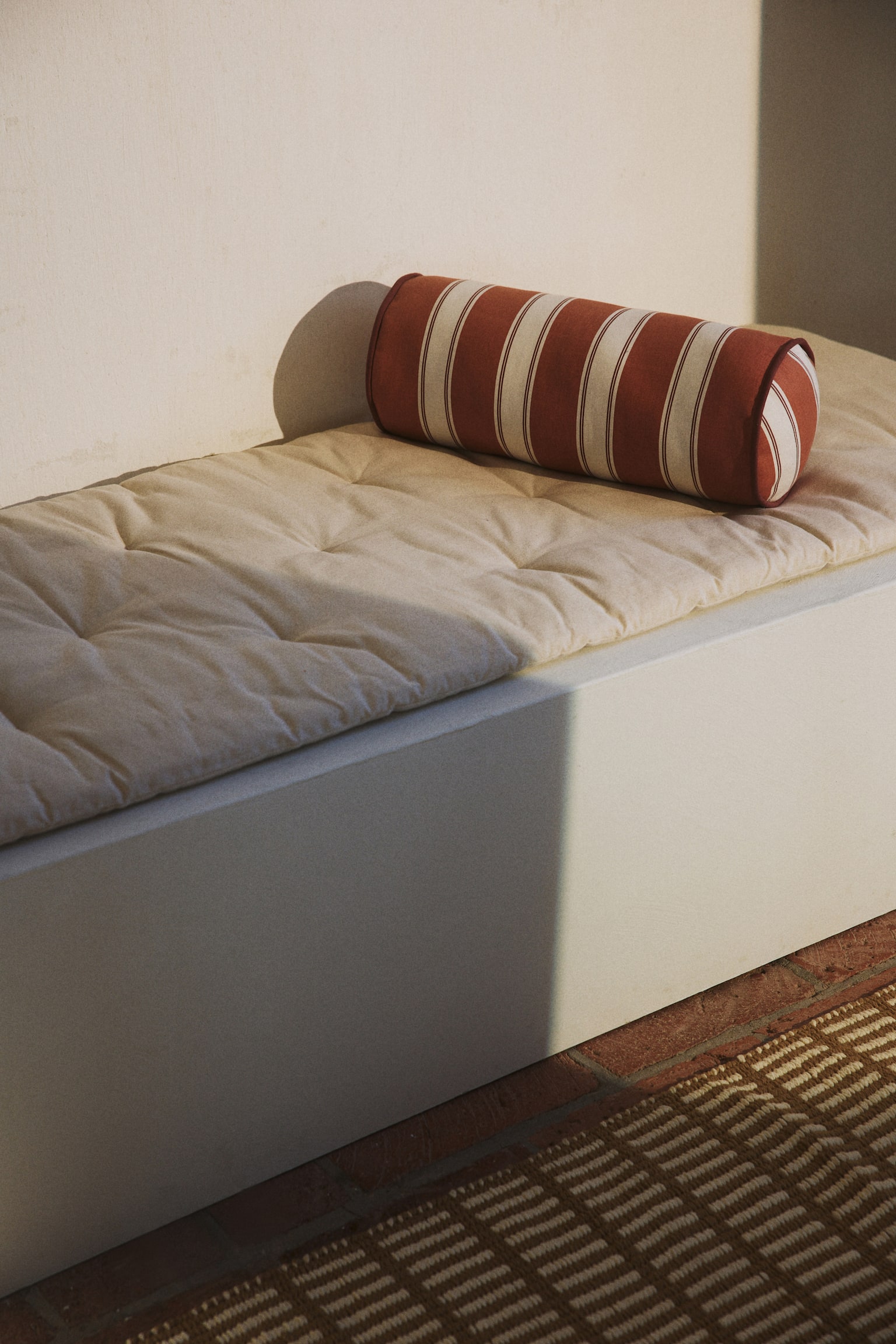 Utendørspute i bomull - Terrakotta/Stripet/Beige/Stripet/Gul/Stripet - 2