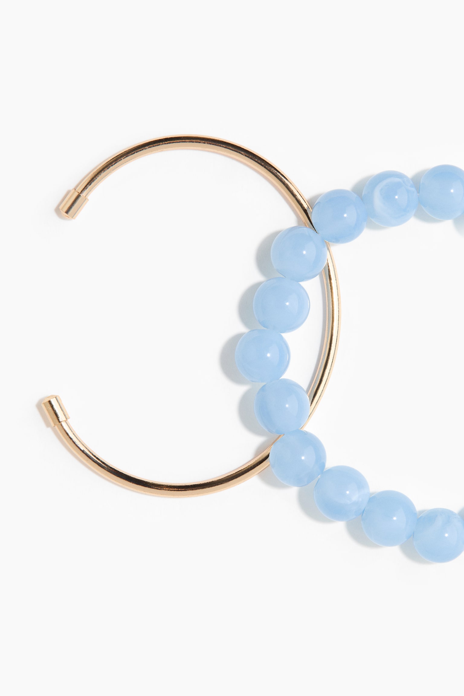 2-pack bracelets - Light blue/Gold-coloured/Dark brown/Gold-coloured - 2