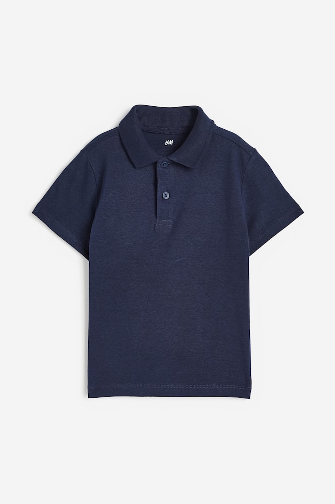 Polo shirt - Navy blue/White - 1
