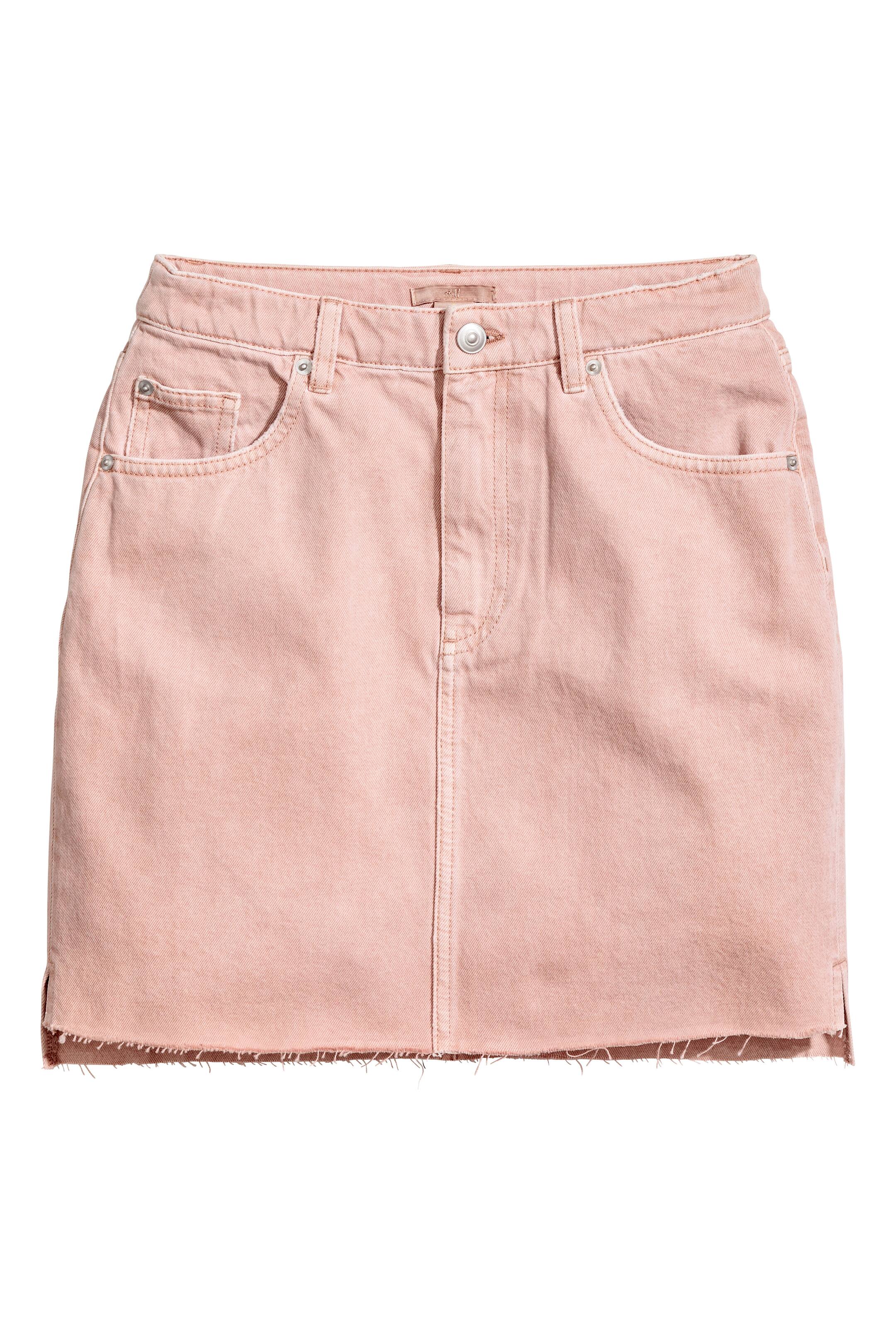 Grotere afbeelding bekijken: Denim rok - Lichtroze denim - DAMES | H&M NL 1