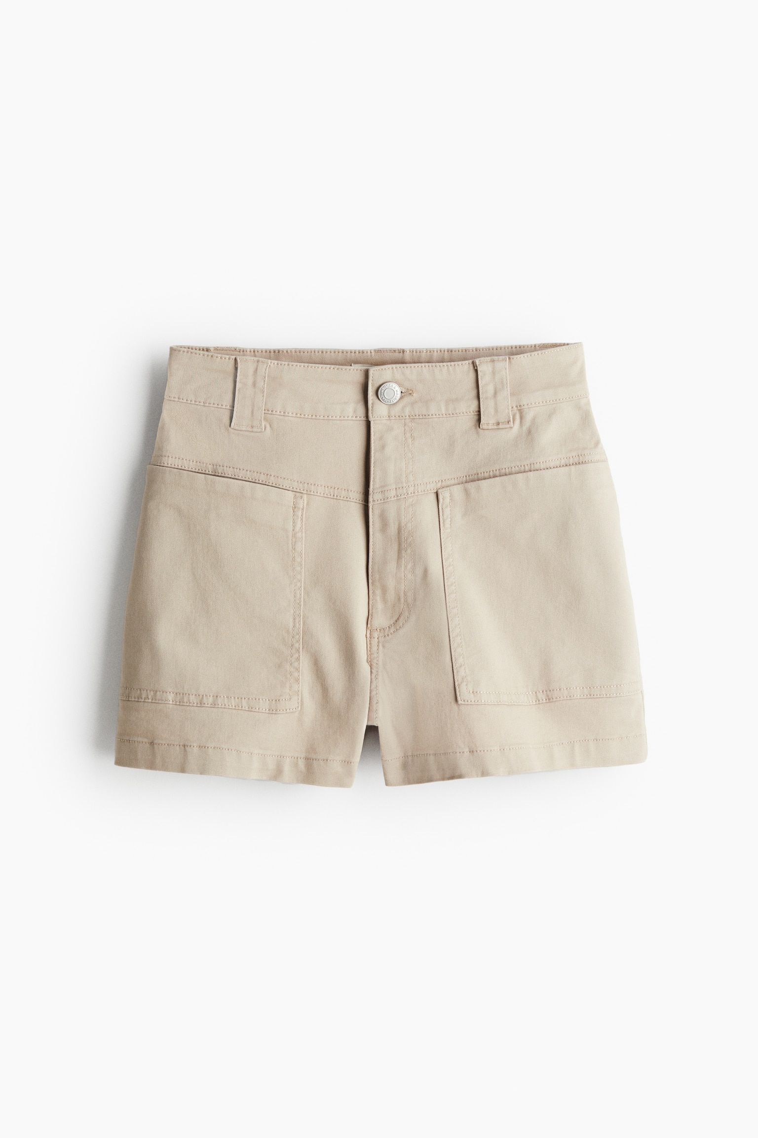 Twill cargo shorts - Beige/Khakigrön - 2