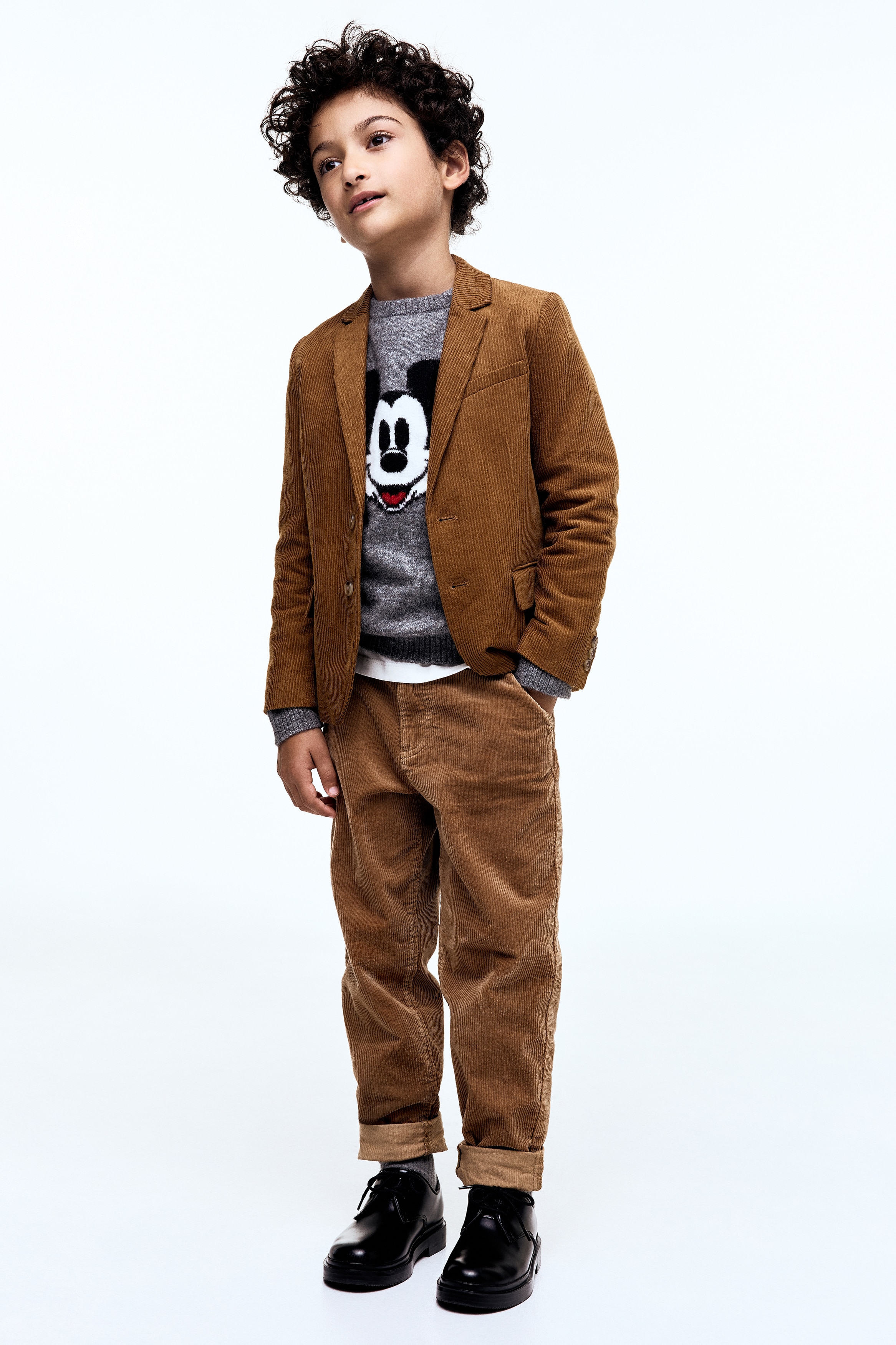 H & M - Corduroy chinos - ベージュ