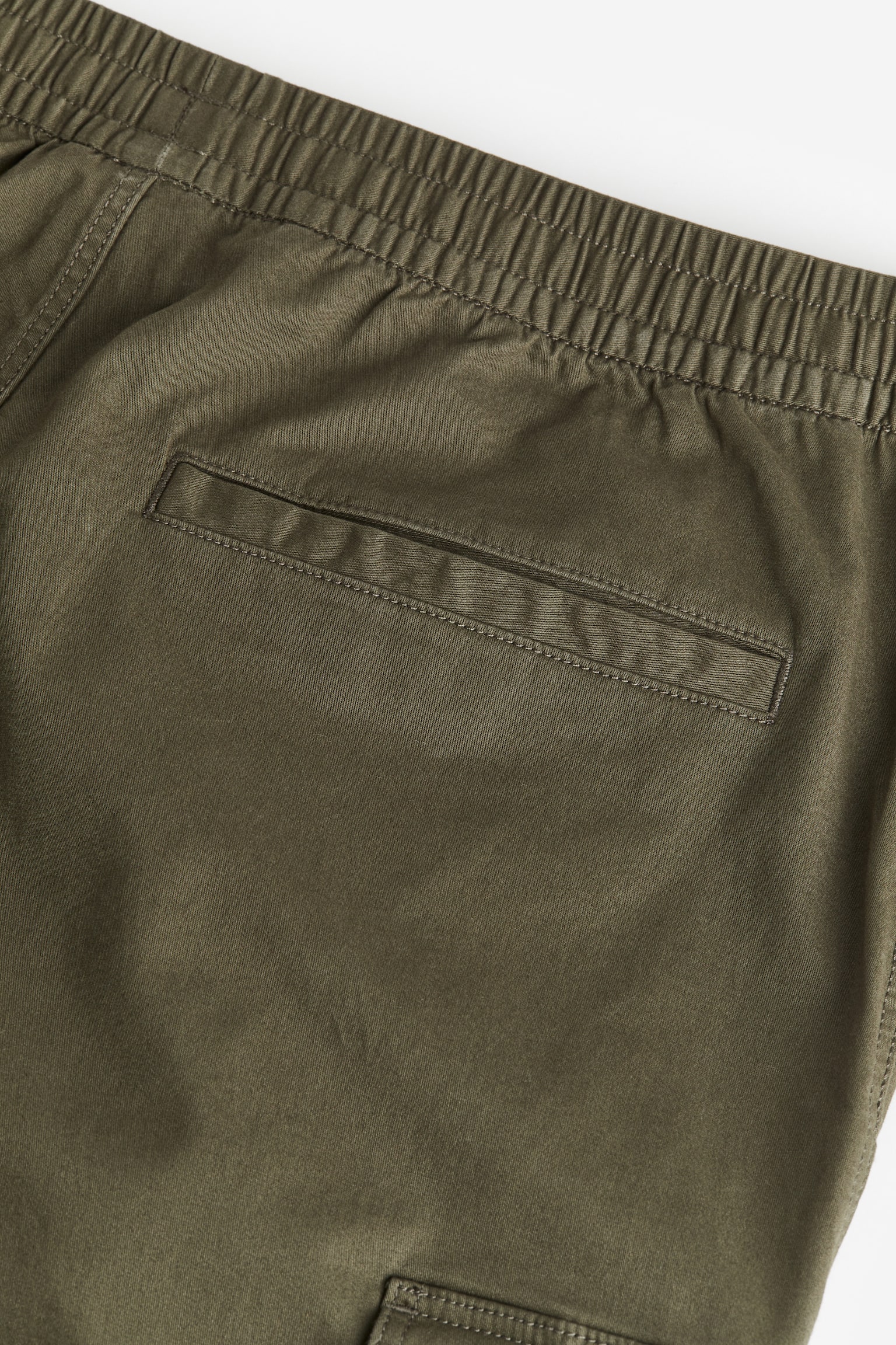 Relaxed Fit Cotton Cargo Joggers - Khaki green/Cream/Beige/Dark brown - 6