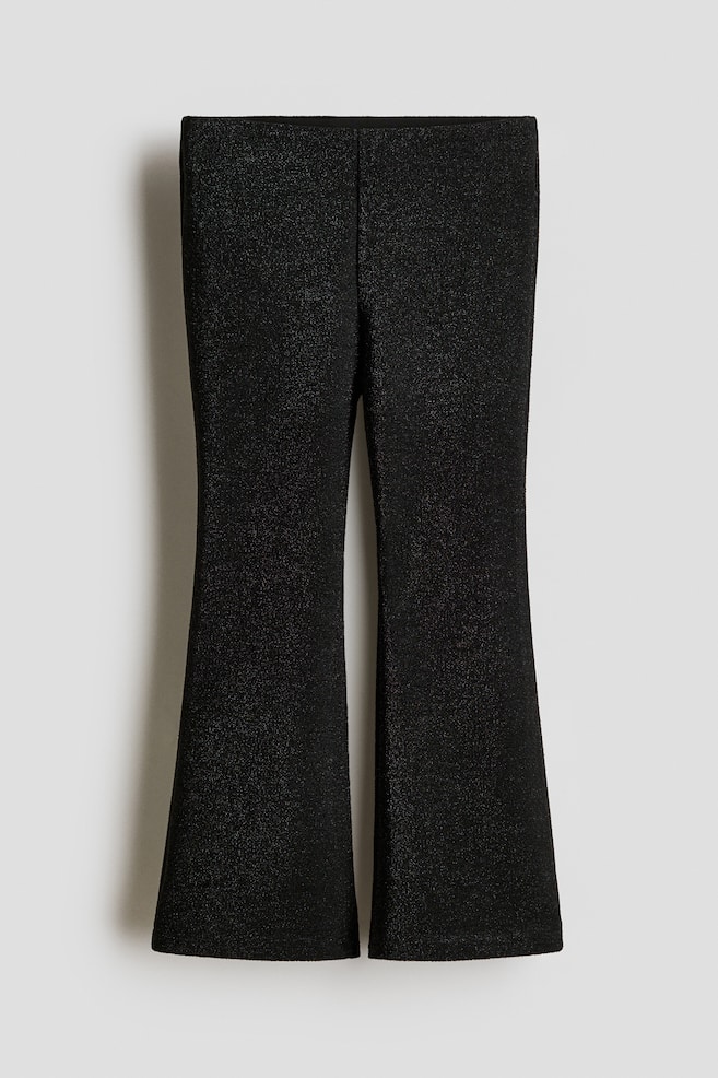 Leggings acampanados en punto Ponte di Roma - Negro/Brillos/Negro/Beige oscuro/Rosa/Brillos - 1