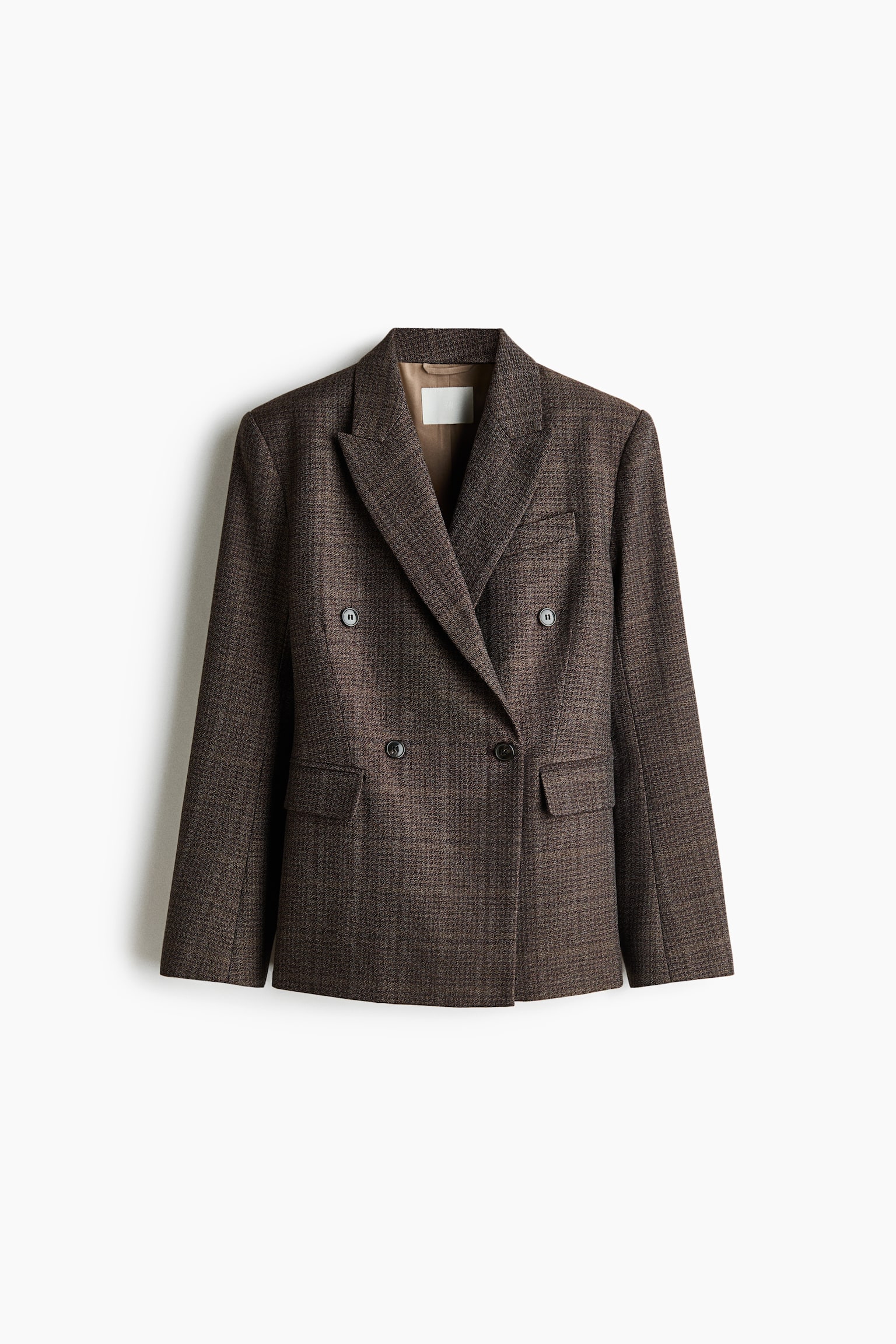 Blazer à fermeture croisée - Taupe ancien/à carreaux/Gris foncé/rayures tennis/Brun foncé/à rayures tennis - 1